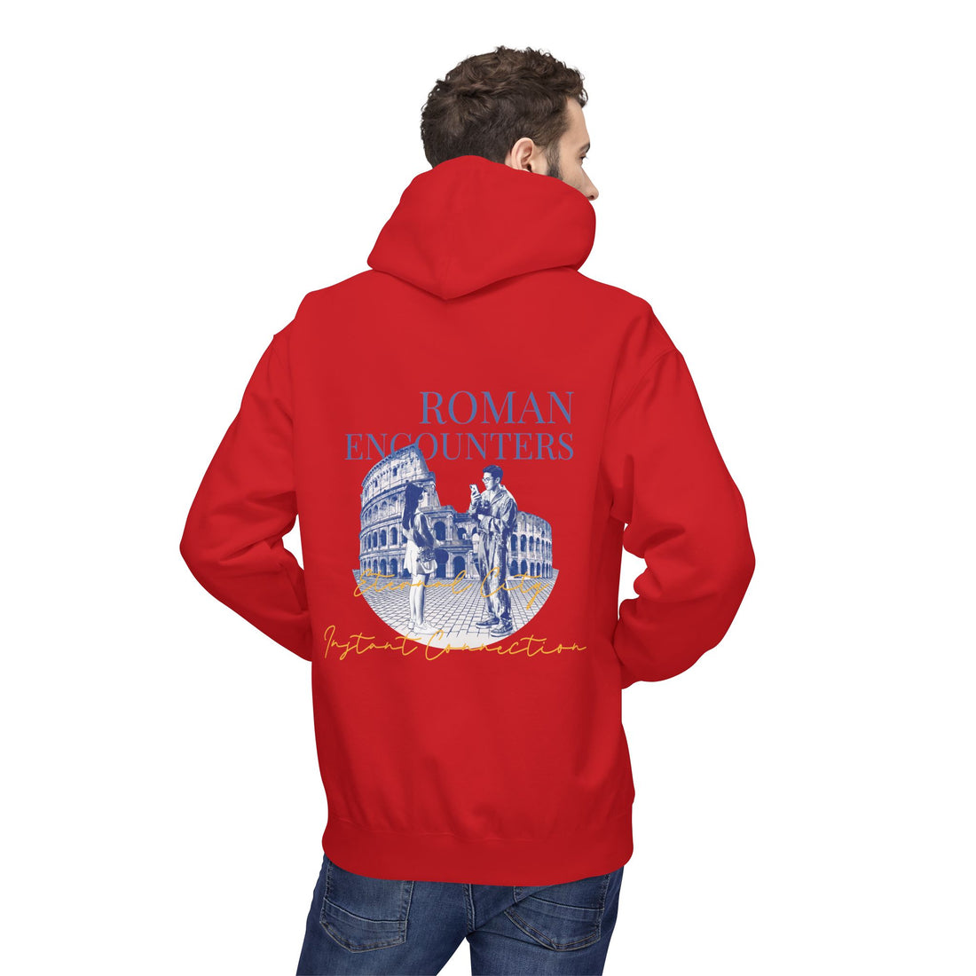 Roman Encounters Hoodie | Colosseum Travel Landmark Sweatshirt