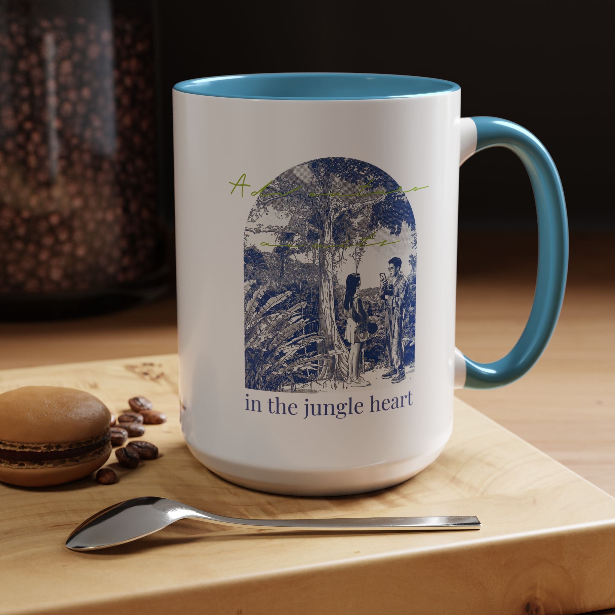 Jungle Adventure Travel Mug - Tropical Nature Coffee Cup for Explorers