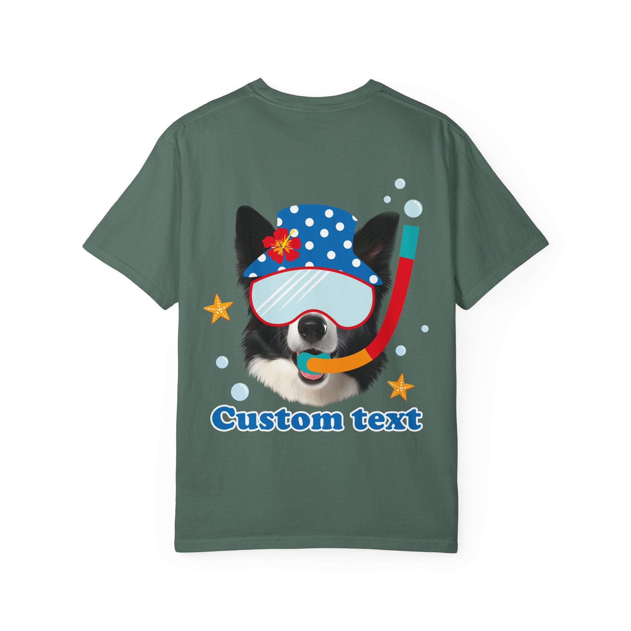 Custom Dog Summer T-Shirt - Funny Beach Diving Dog Tee, Dog Lover Gift
