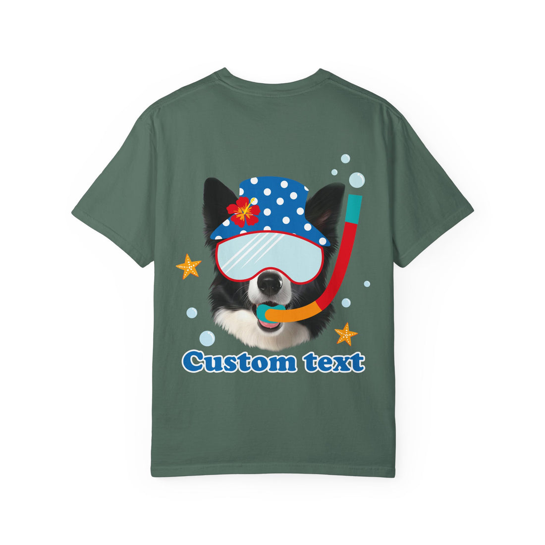 Custom Dog Summer T-Shirt - Funny Beach Diving Dog Tee, Dog Lover Gift