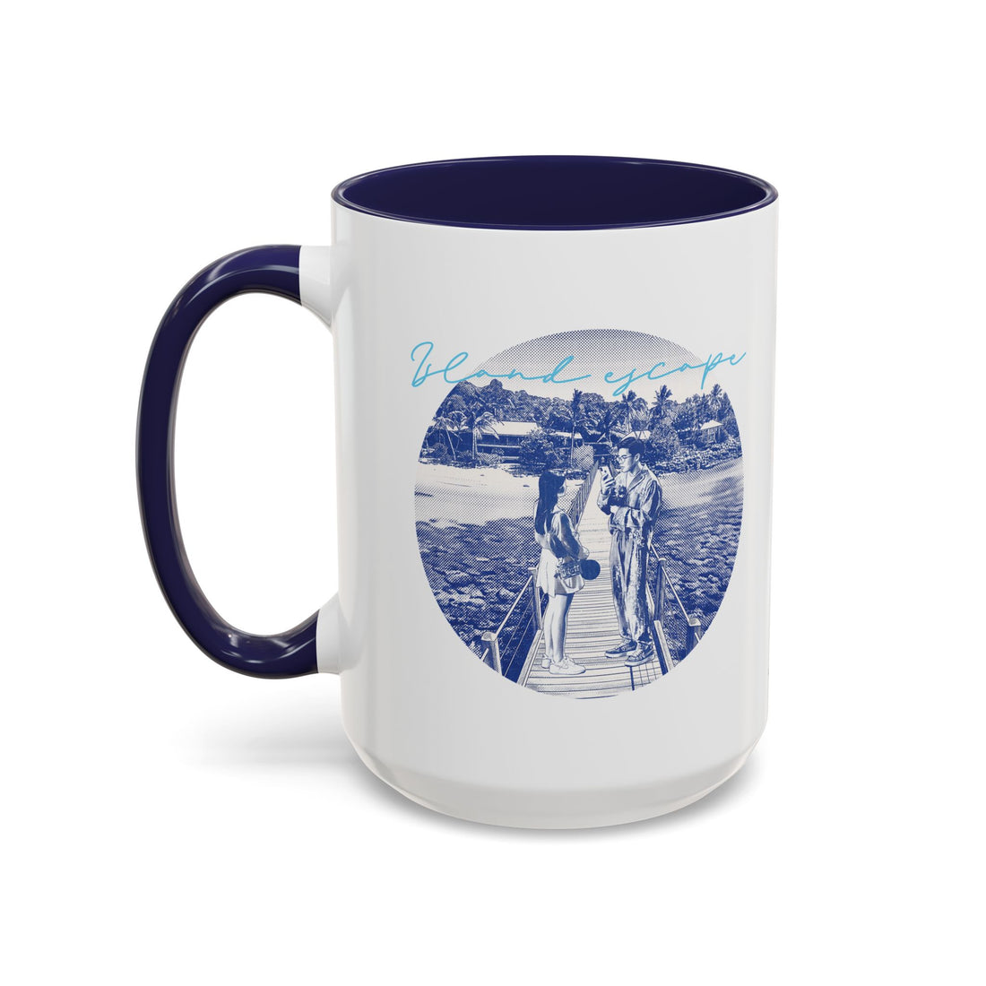 Island Escape Travel Mug - Tropical Beach Coffee Cup for Travelers