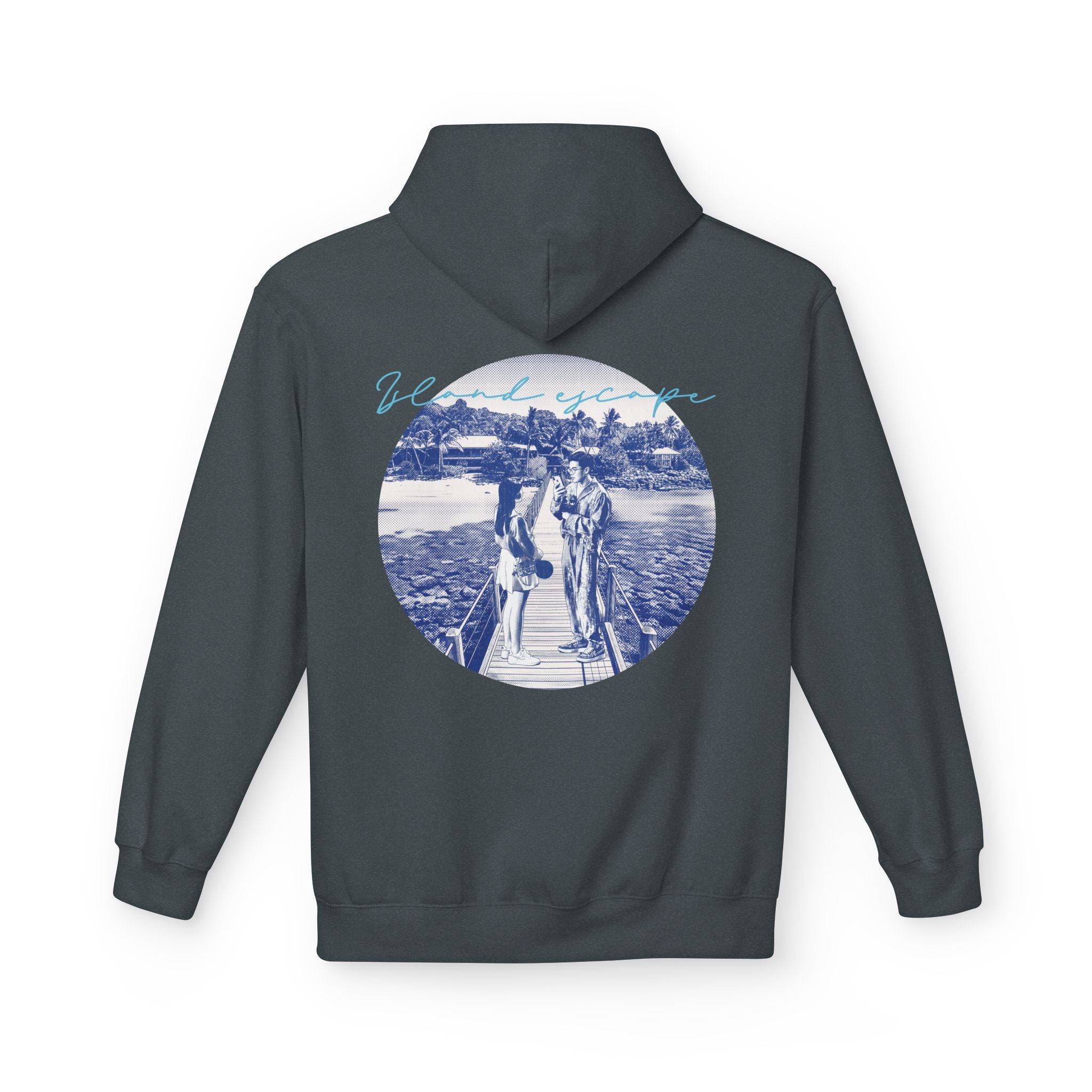 Tropical Vacation Hoodie | Romantic Beach Travel Graphic Sweatshirt