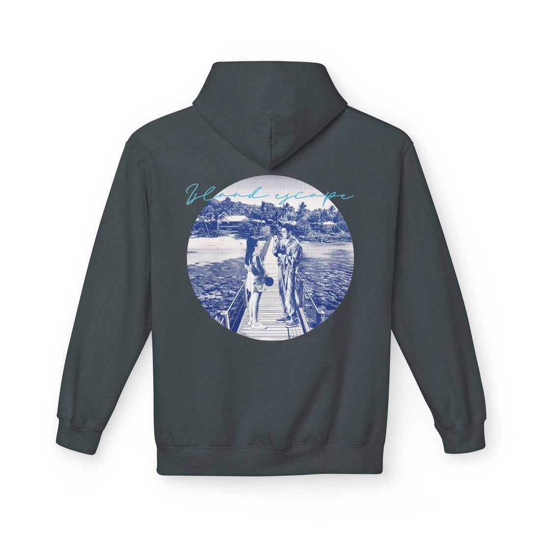 Tropical Vacation Hoodie | Romantic Beach Travel Graphic Sweatshirt