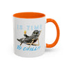 Chill Cat Summer Mug | Personalized Cat Photo Coffee Cup With Custom Text