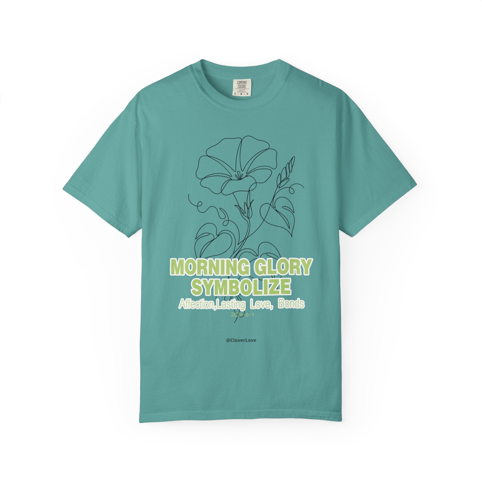 Morning Glory Flower T-Shirt - Botanical Graphic Shirt for Flower Lovers