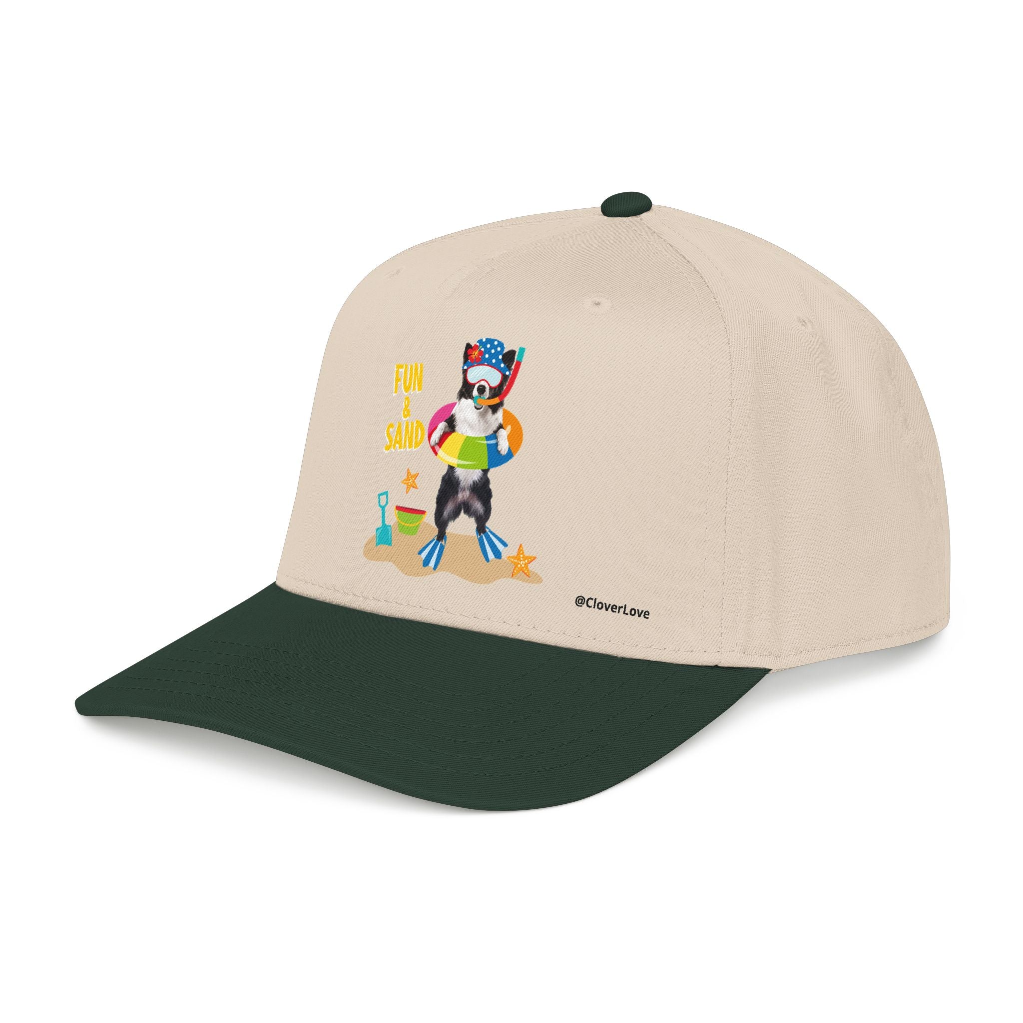 Custom Summer Beach Dog Hat, Fun & Sand Pet Baseball Cap, Personalized Dog Lover Gift
