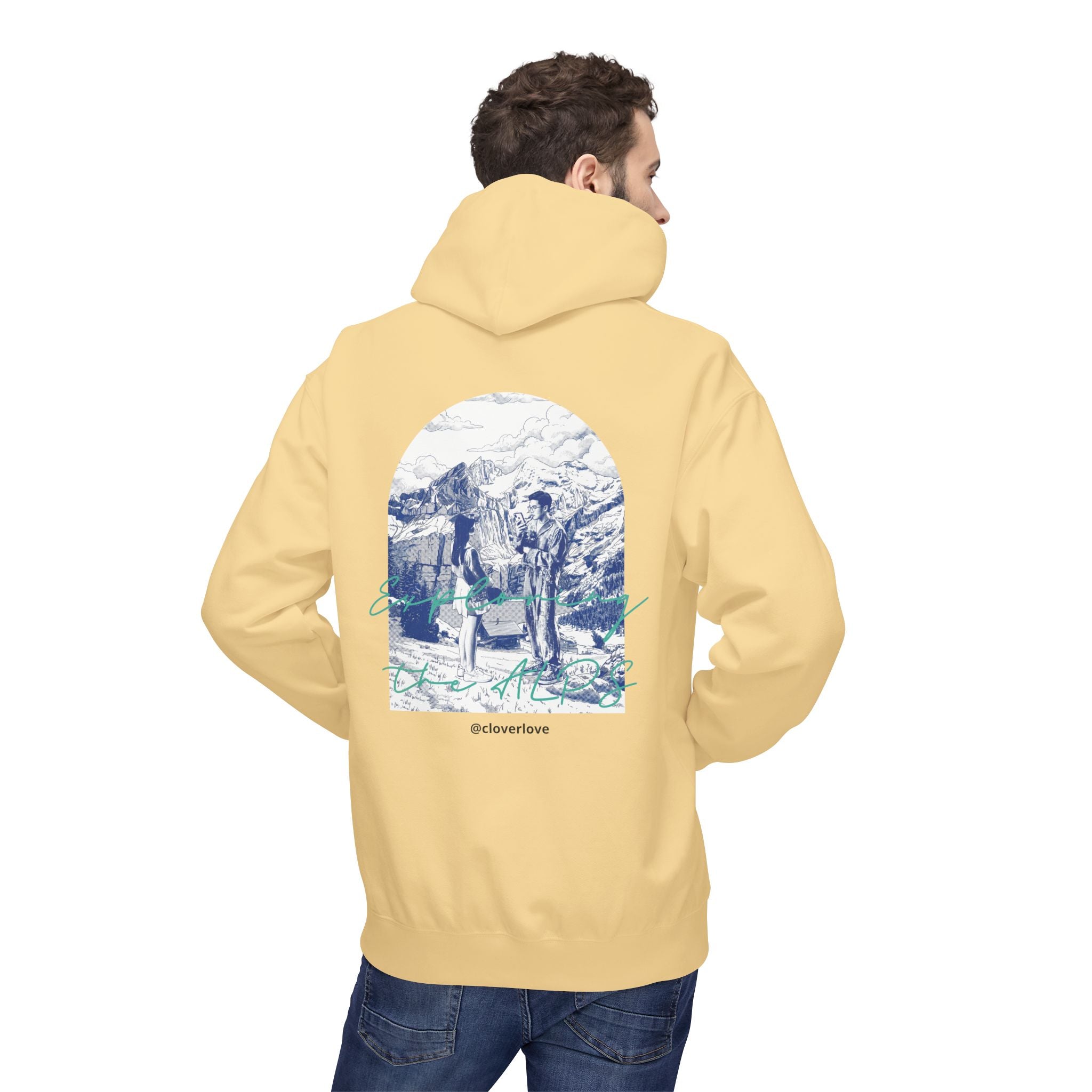 Mountain Travel Hoodie | Abenteuerlandschaft Grafik Pullover