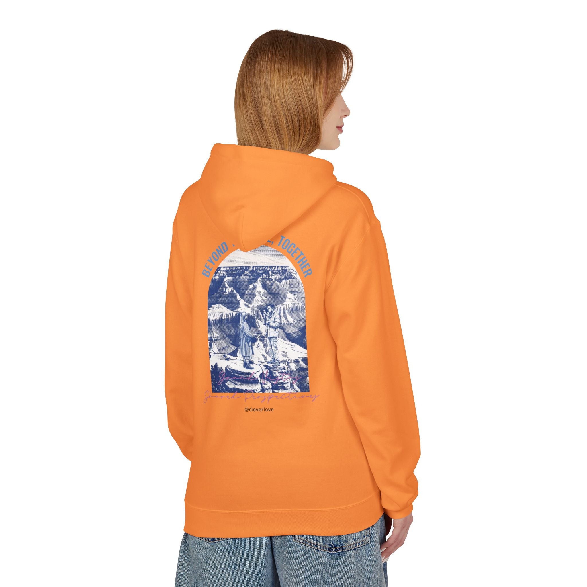 Beyond The Horizon Personalisierter Reise-Hoodie, Landschaftswahrzeichen Paar Geschenk