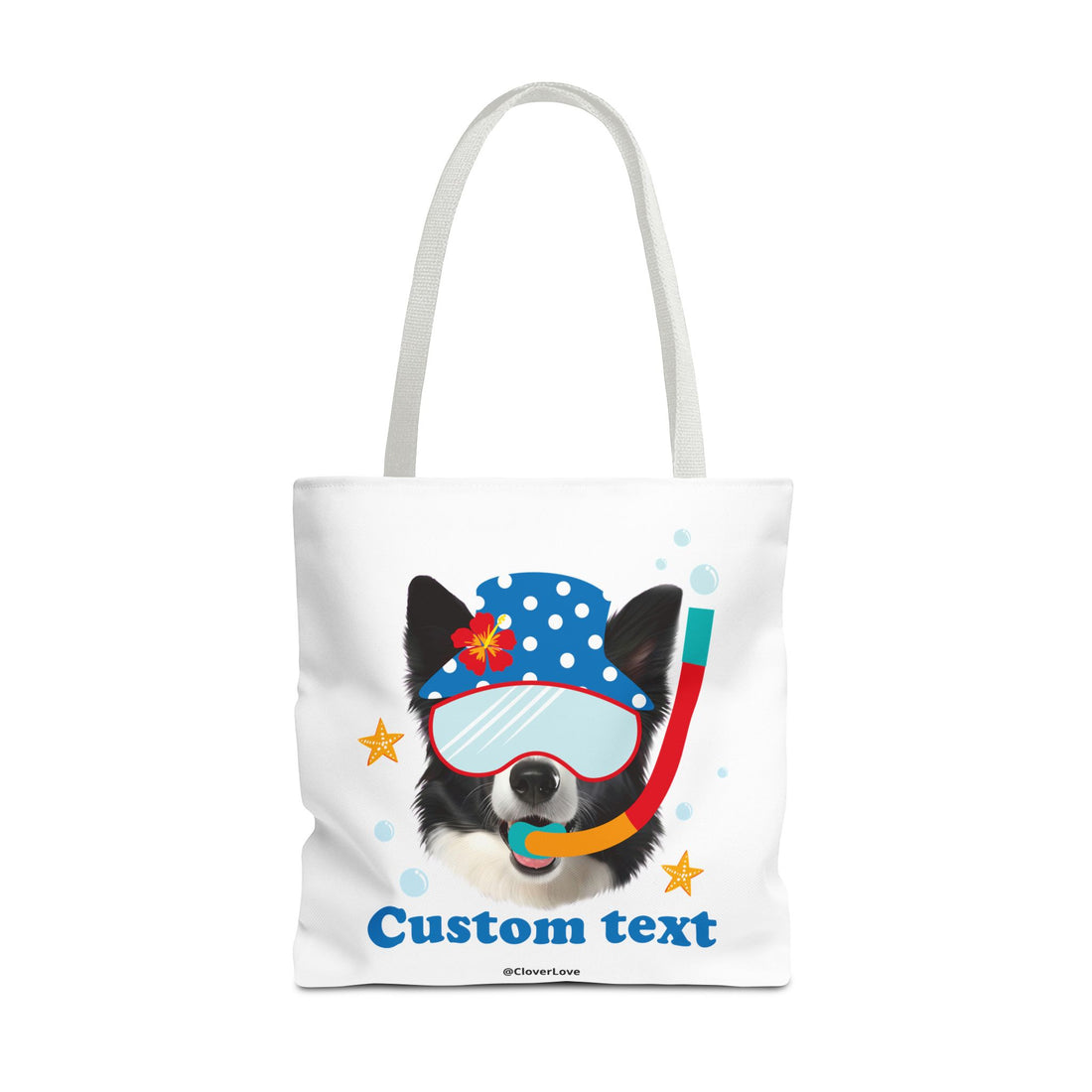 Custom Dog Tote Bag | Personalized Pet Photo Summer Canvas Bag