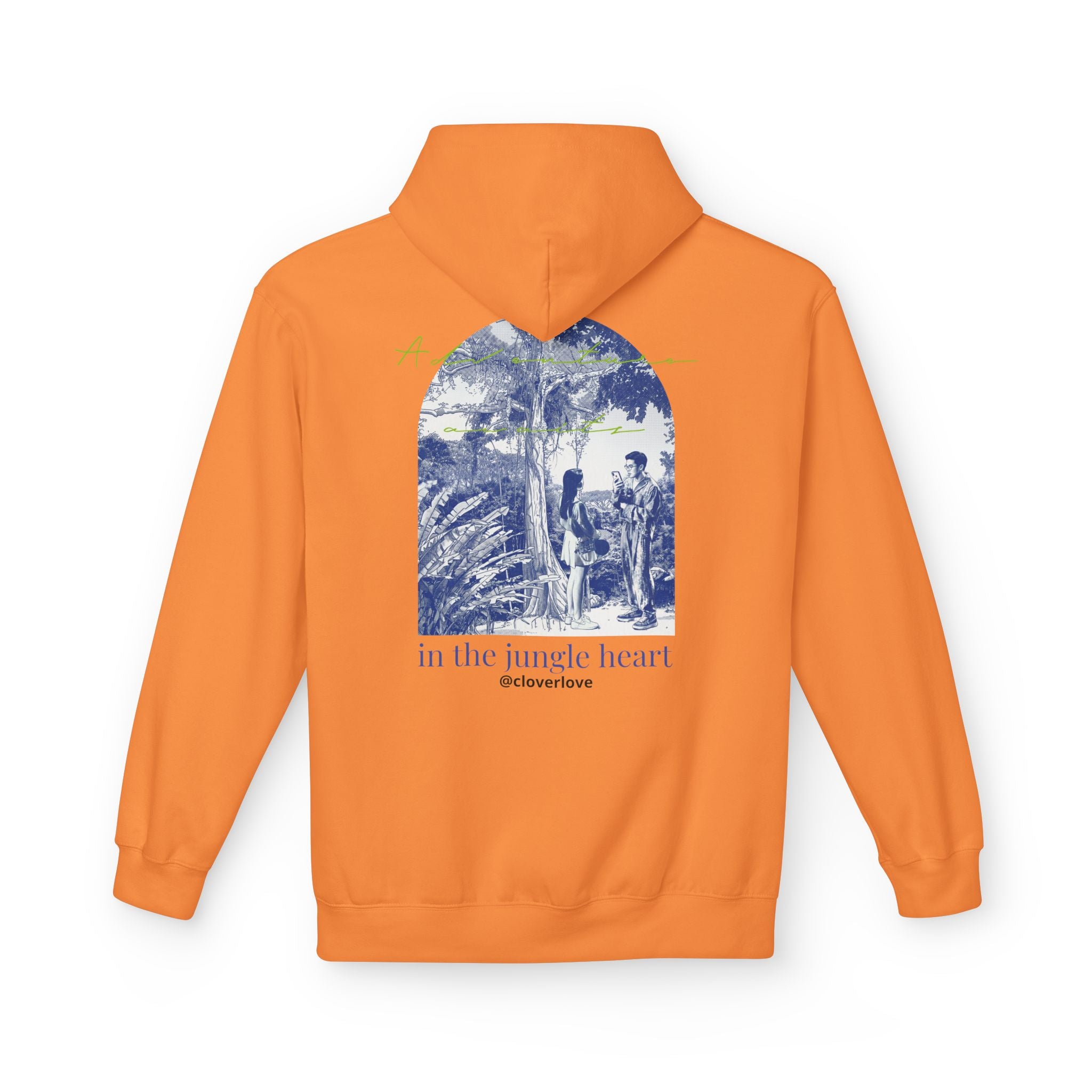 Dschungel-Abenteuer Hoodie – Vintage Tropical Travel Grafik Pullover Sweatshirt