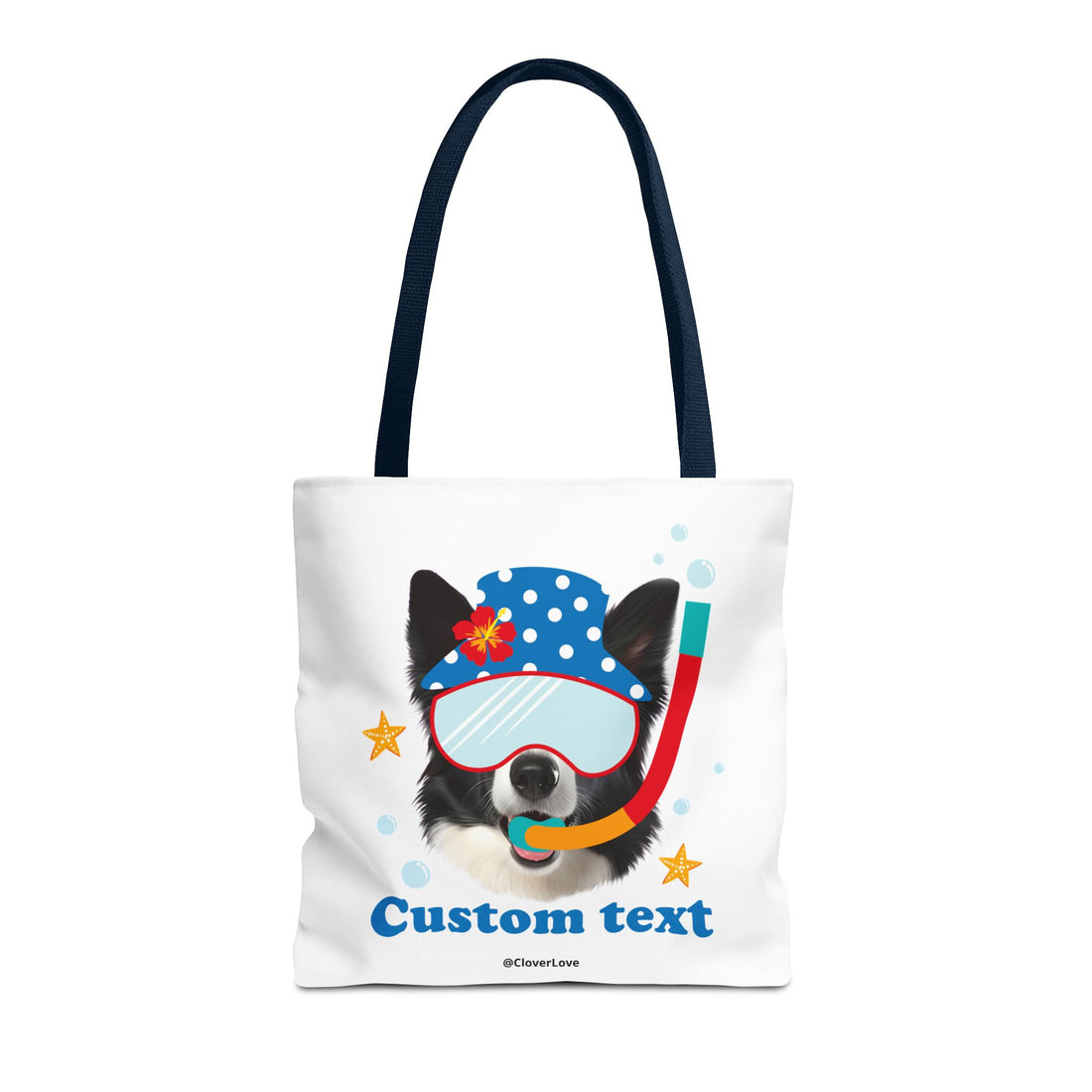 Custom Dog Tote Bag | Personalized Pet Photo Summer Canvas Bag