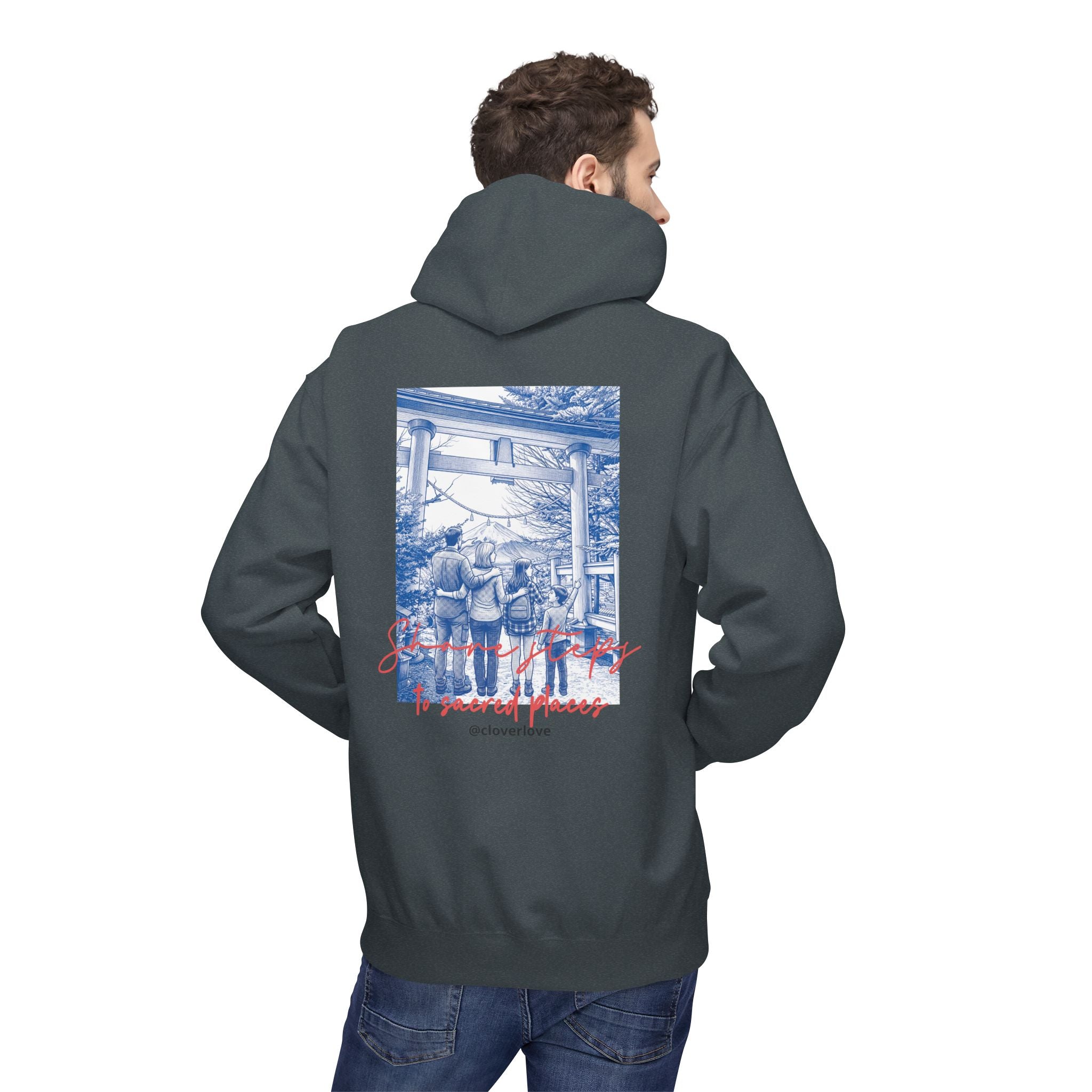 Sacred Places Hoodie | Vintage Reise-Wahrzeichen Sweatshirt