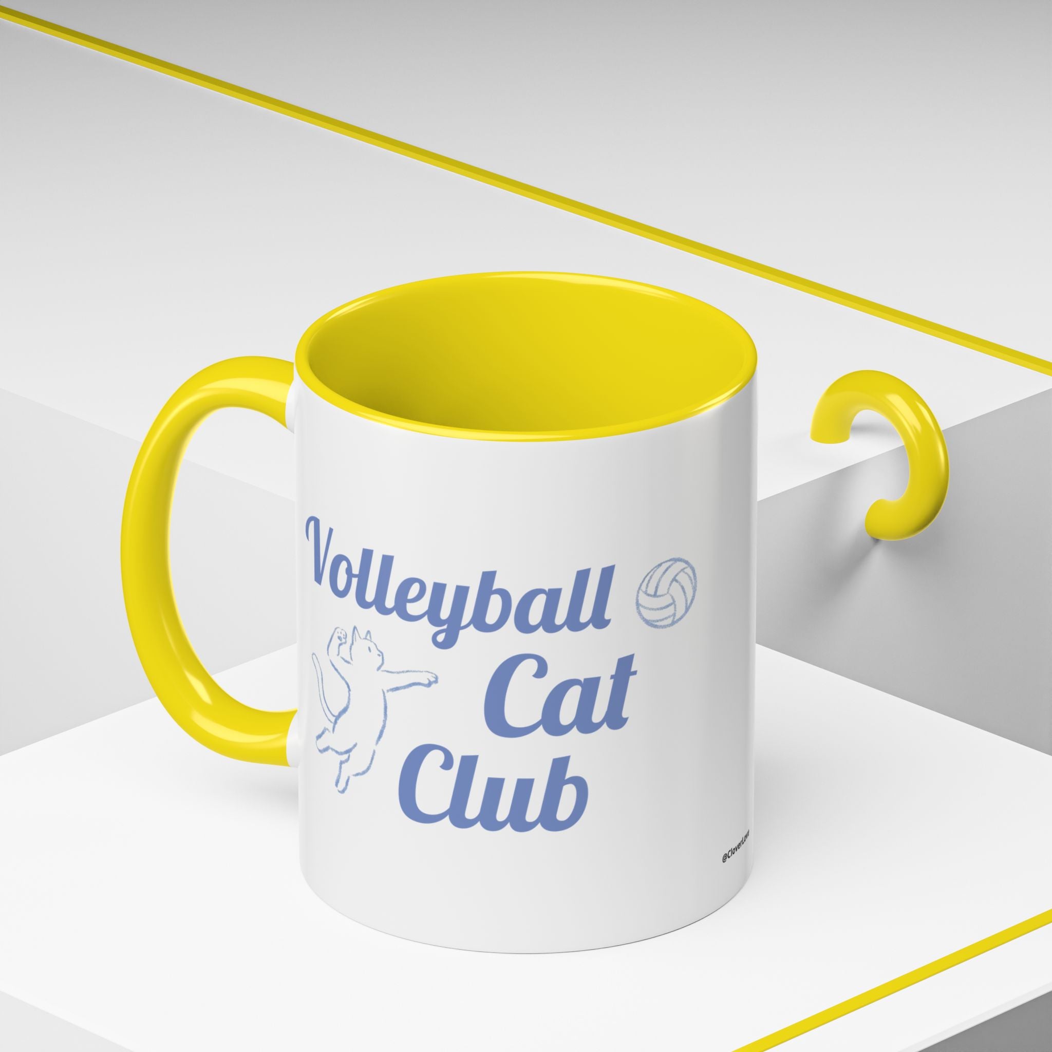Volleyball Club Mug | Cat Design
