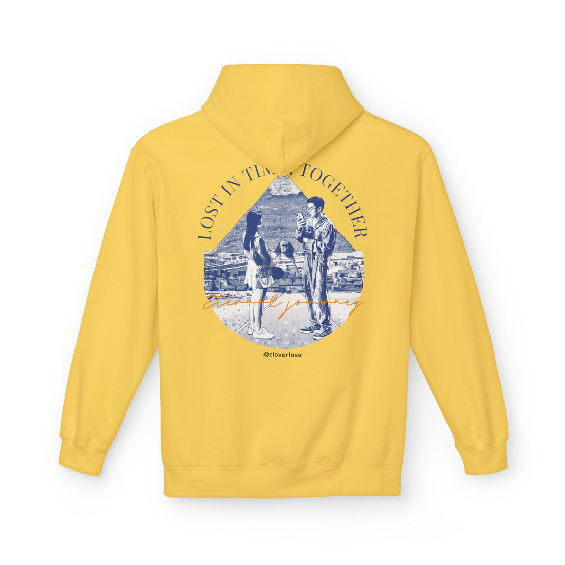 Vintage Reise Hoodie | Pärchen Wahrzeichen Grafik Sweatshirt