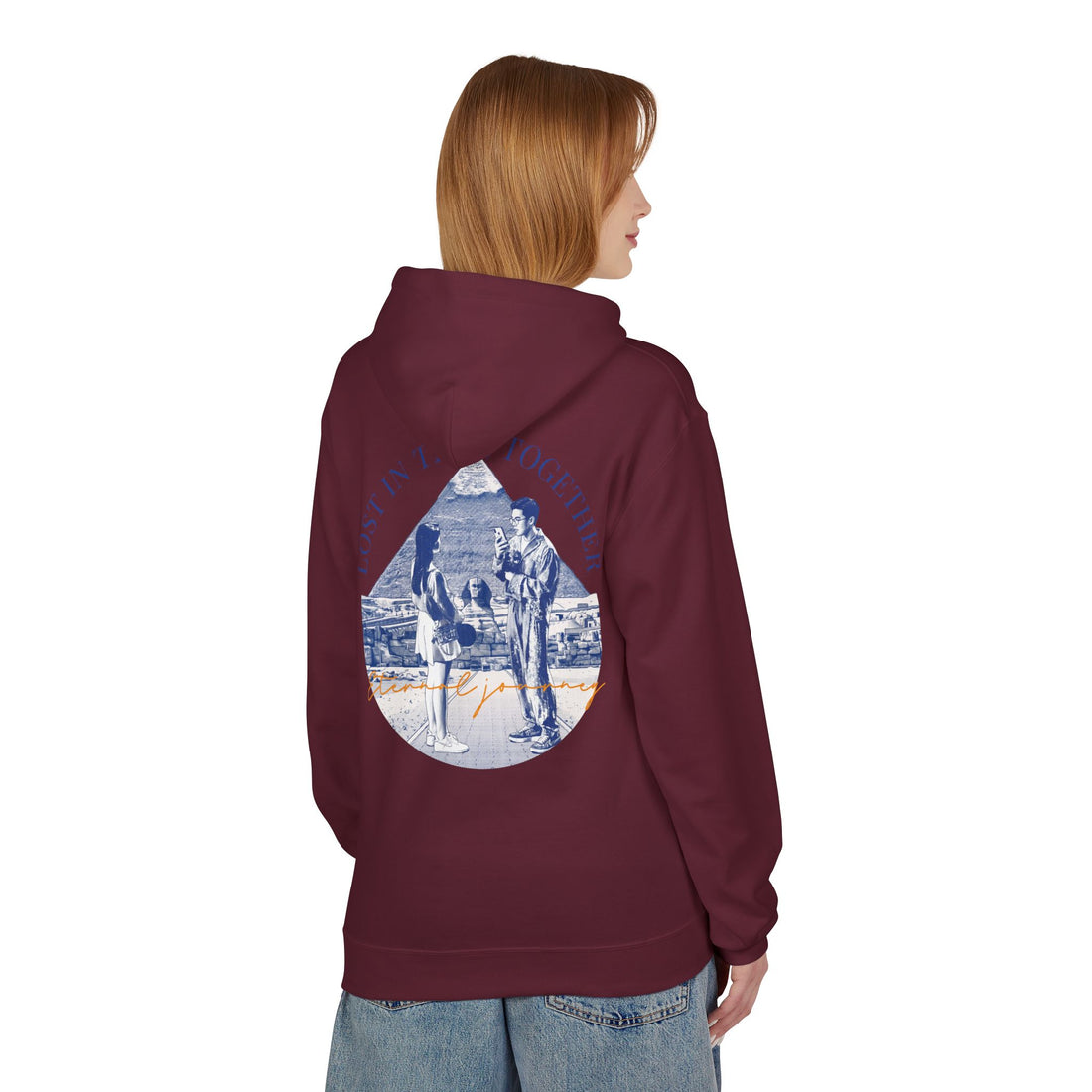 Vintage Travel Hoodie | Couple Landmark Graphic Sweatshirt