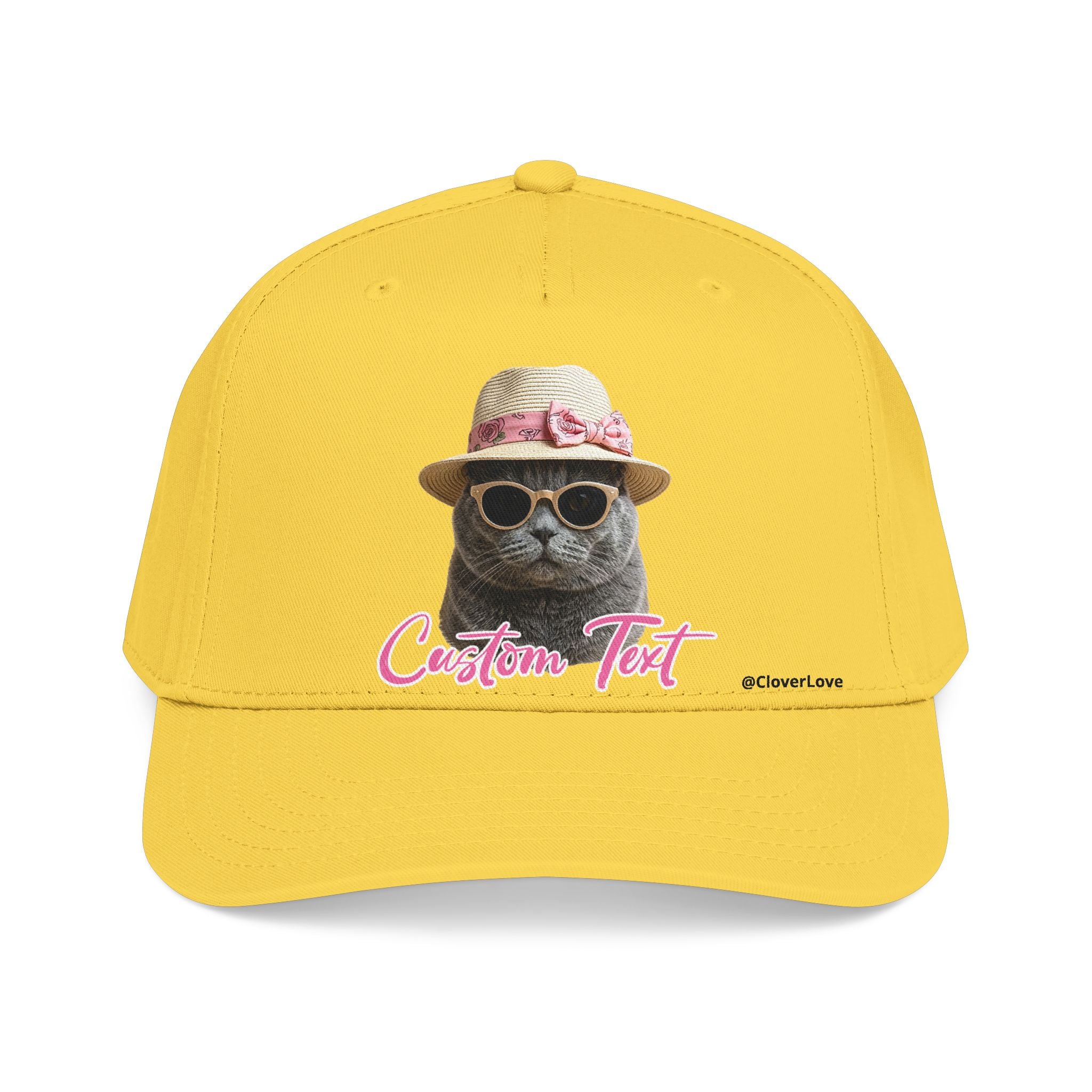 Cute Cat Photo Hat | Personalized Pet Lover Baseball Cap