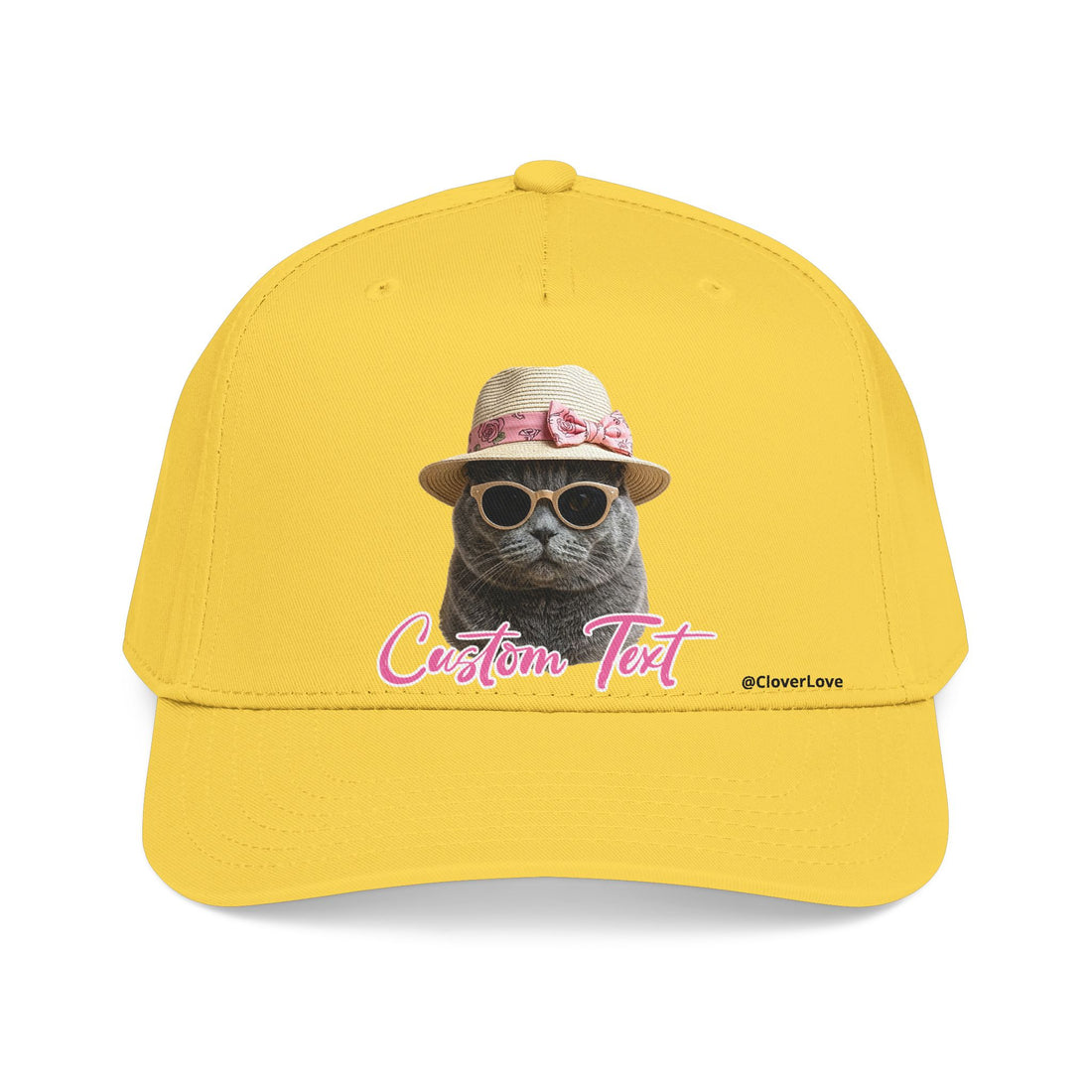 Cute Cat Photo Hat | Personalized Pet Lover Baseball Cap