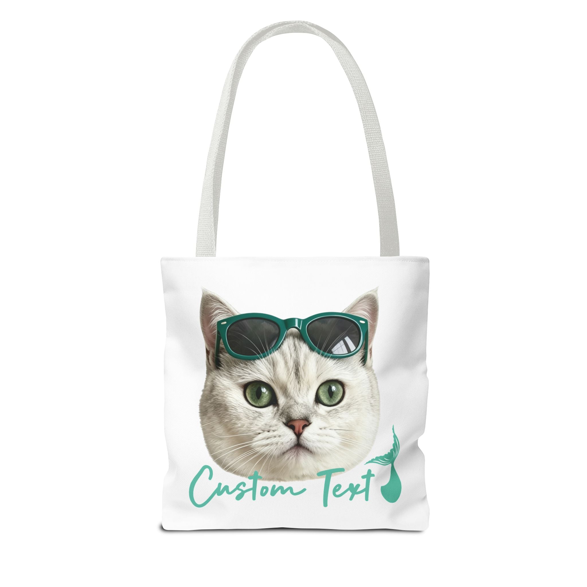 Custom Cat Tote Bag | Personalized Cat Photo Summer Canvas Bag