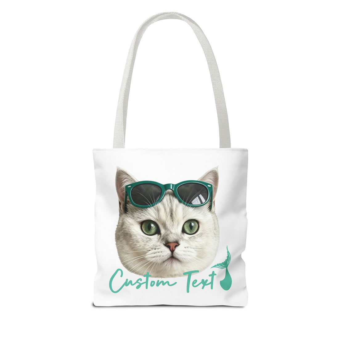 Custom Cat Tote Bag | Personalized Cat Photo Summer Canvas Bag