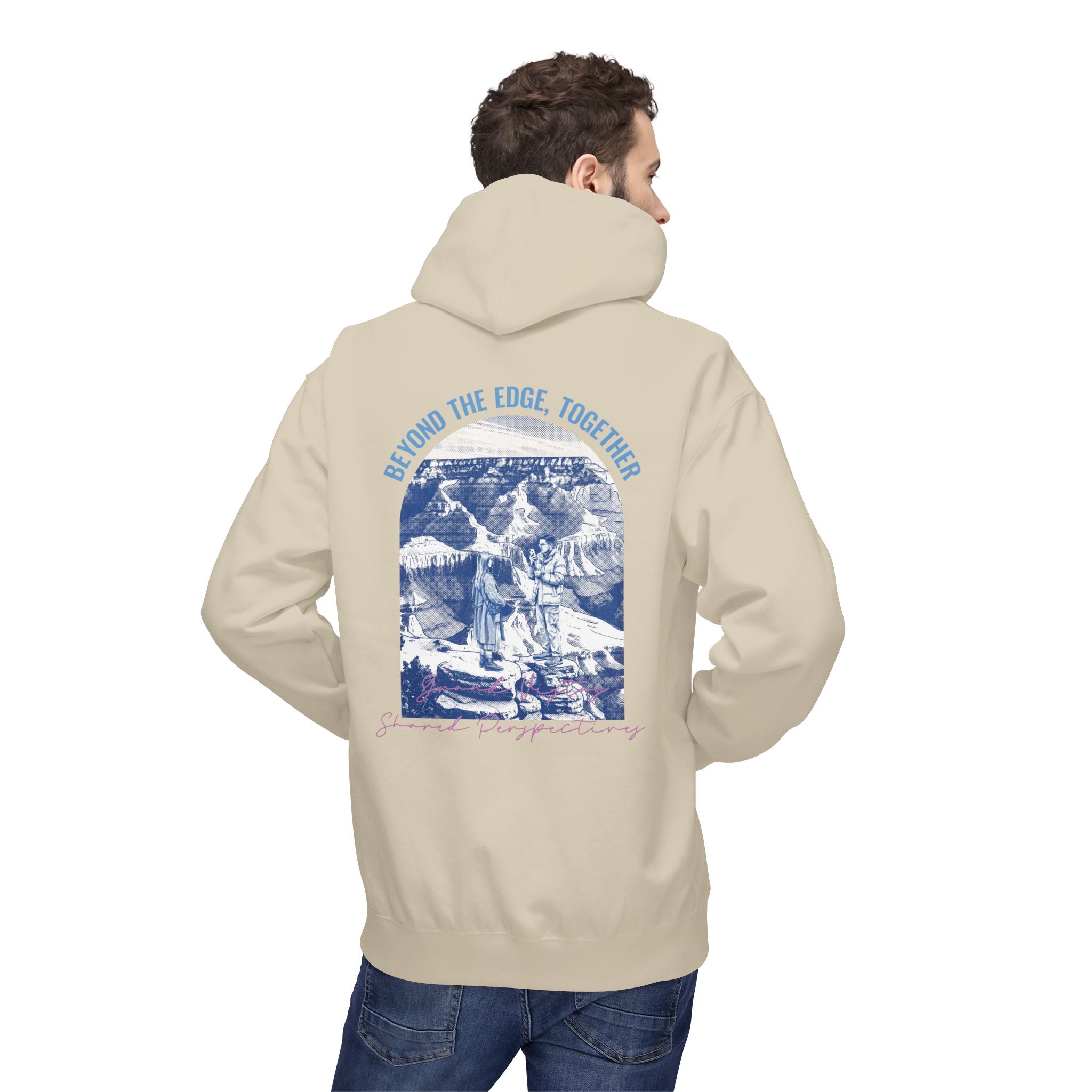 Beyond The Horizon Custom Travel Hoodie, Scenic Landmark Couple Gift