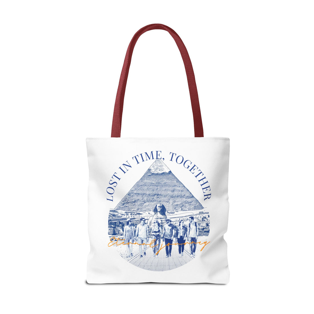 Egypt Pyramid Tote Bag | Vintage Travel Explorer Canvas Bag