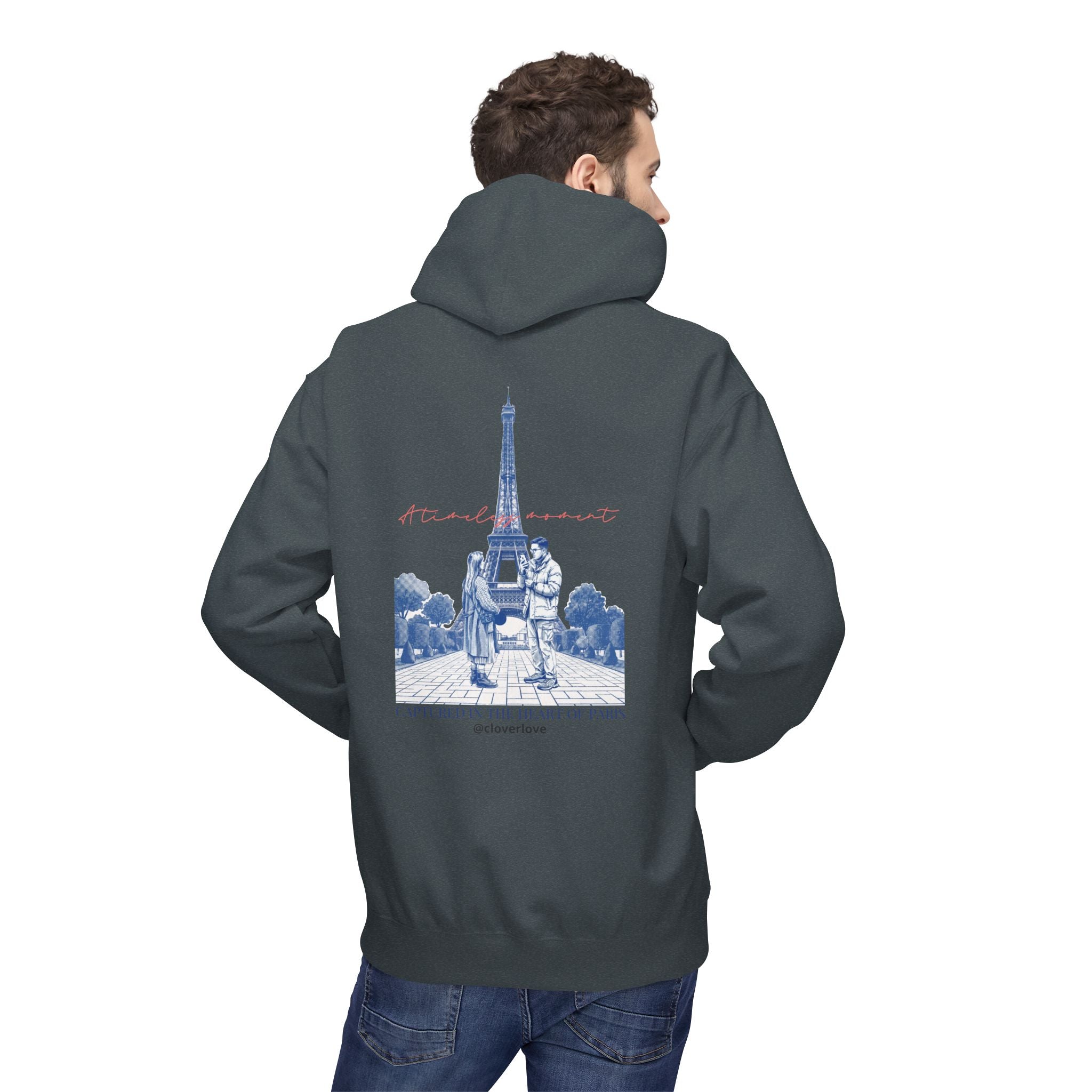 Paris Eiffelturm Hoodie | Romantisches Reise-Grafik-Sweatshirt