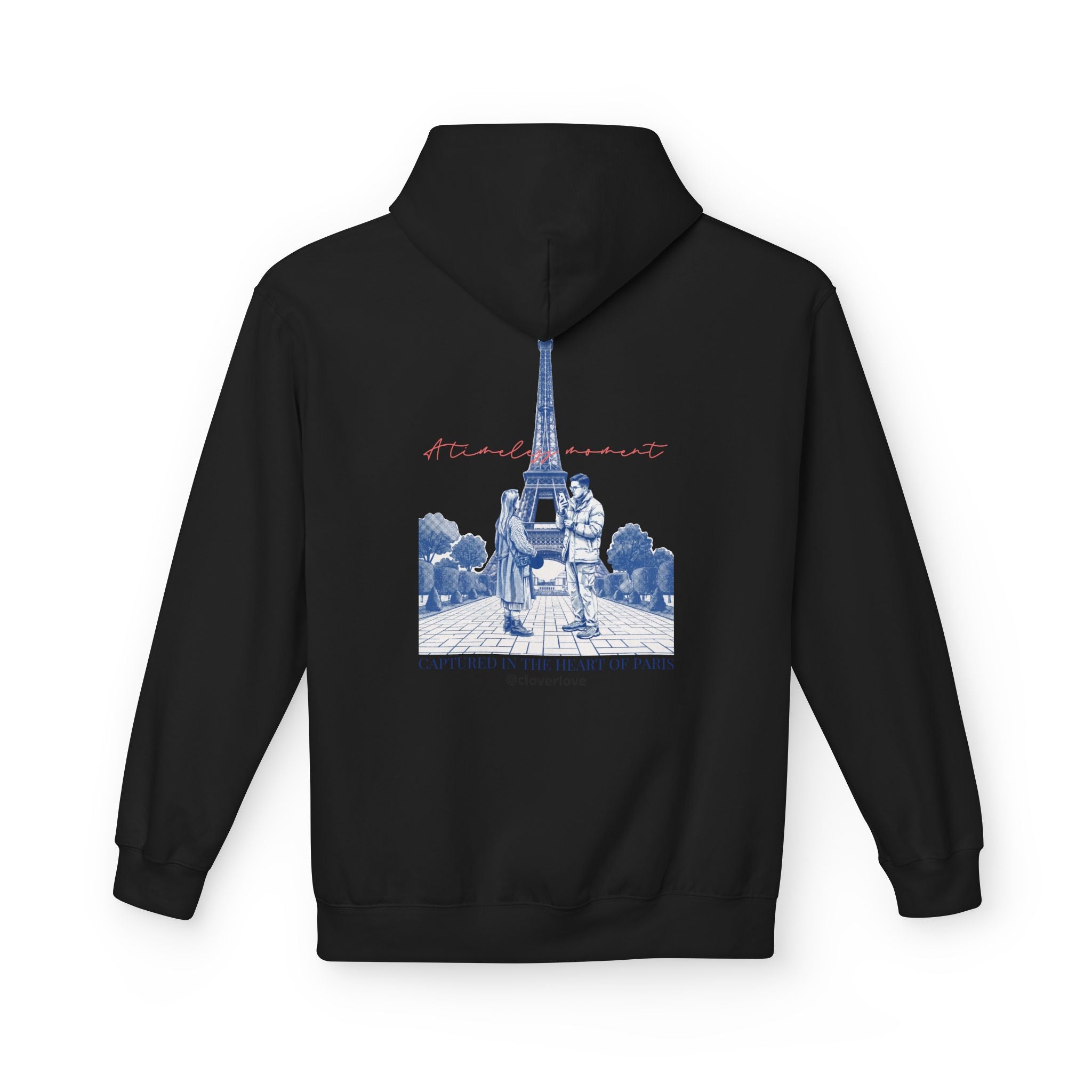 Paris Eiffelturm Hoodie | Romantisches Reise-Grafik-Sweatshirt