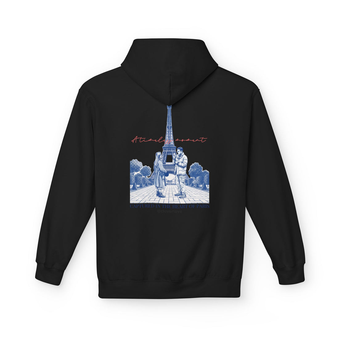 Paris Eiffelturm Hoodie | Romantisches Reise-Grafik-Sweatshirt