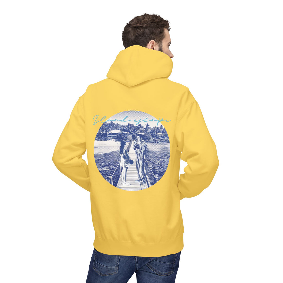 Tropical Vacation Hoodie | Romantic Beach Travel Graphic Sweatshirt
