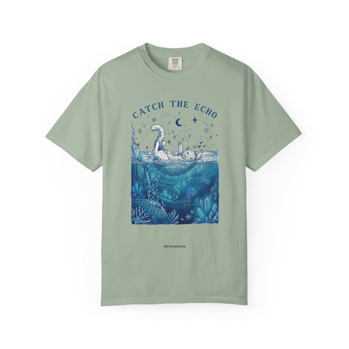 Catch The Echo Cat T-Shirt - Vintage Fantasy Animal Shirt for Cat Lovers