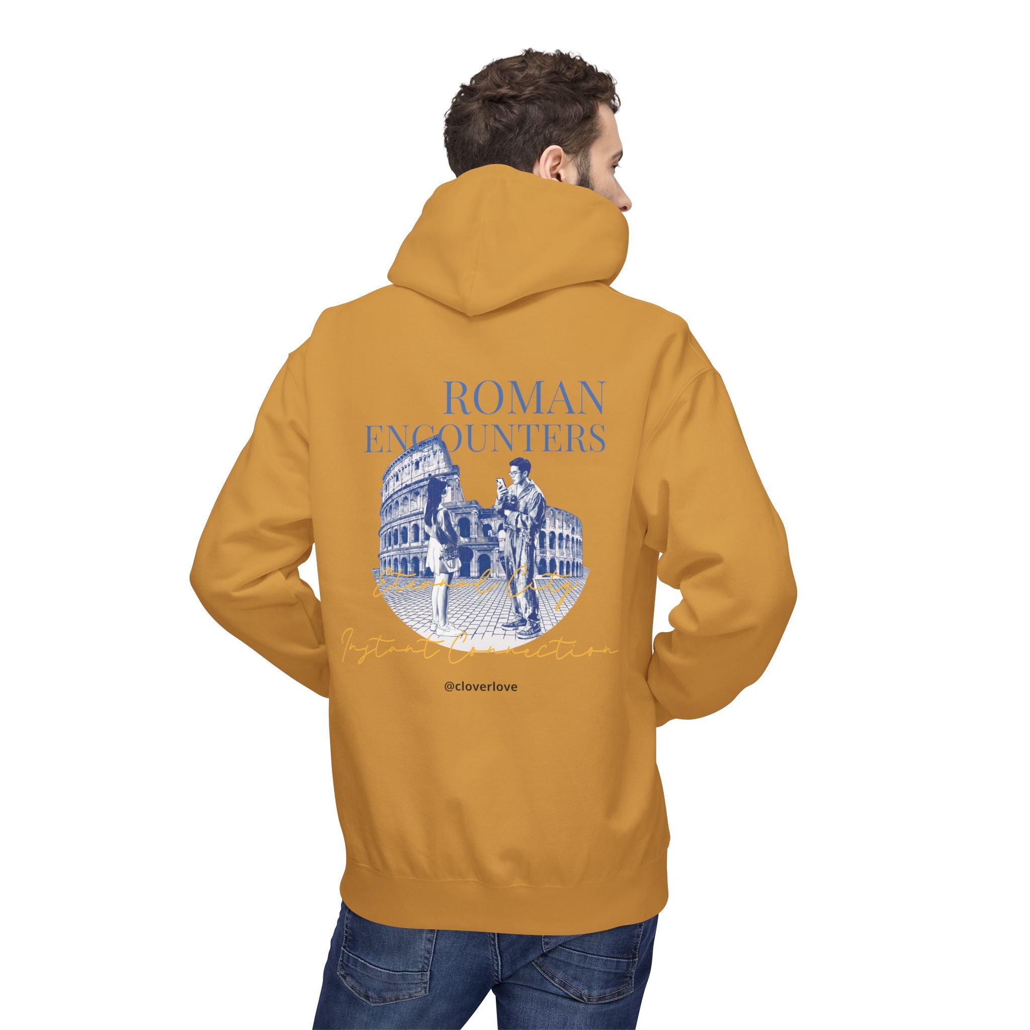 Kapuzenpullover „Römische Begegnungen“ | Kolosseum Reise-Wahrzeichen Sweatshirt