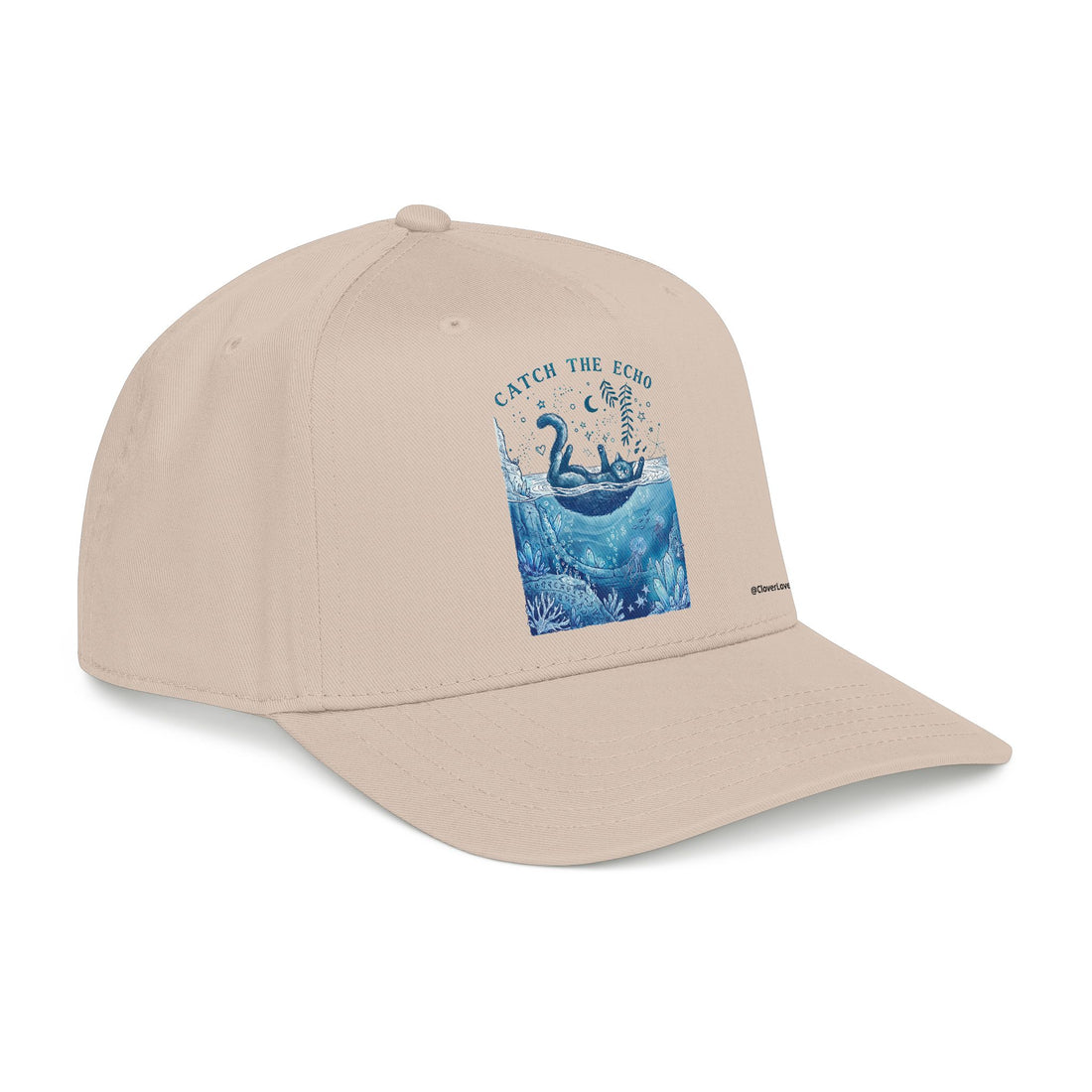 Ocean Cat Hat - Underwater Adventure Baseball Cap, Cute Cat Lover Gift, Marine Life Hat