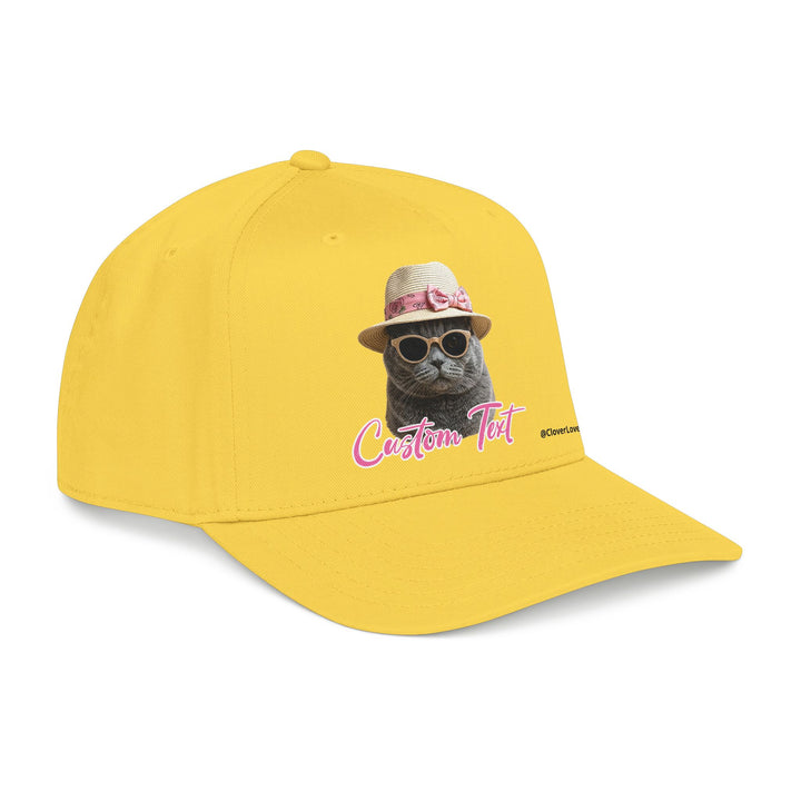 Cute Cat Photo Hat | Personalized Pet Lover Baseball Cap