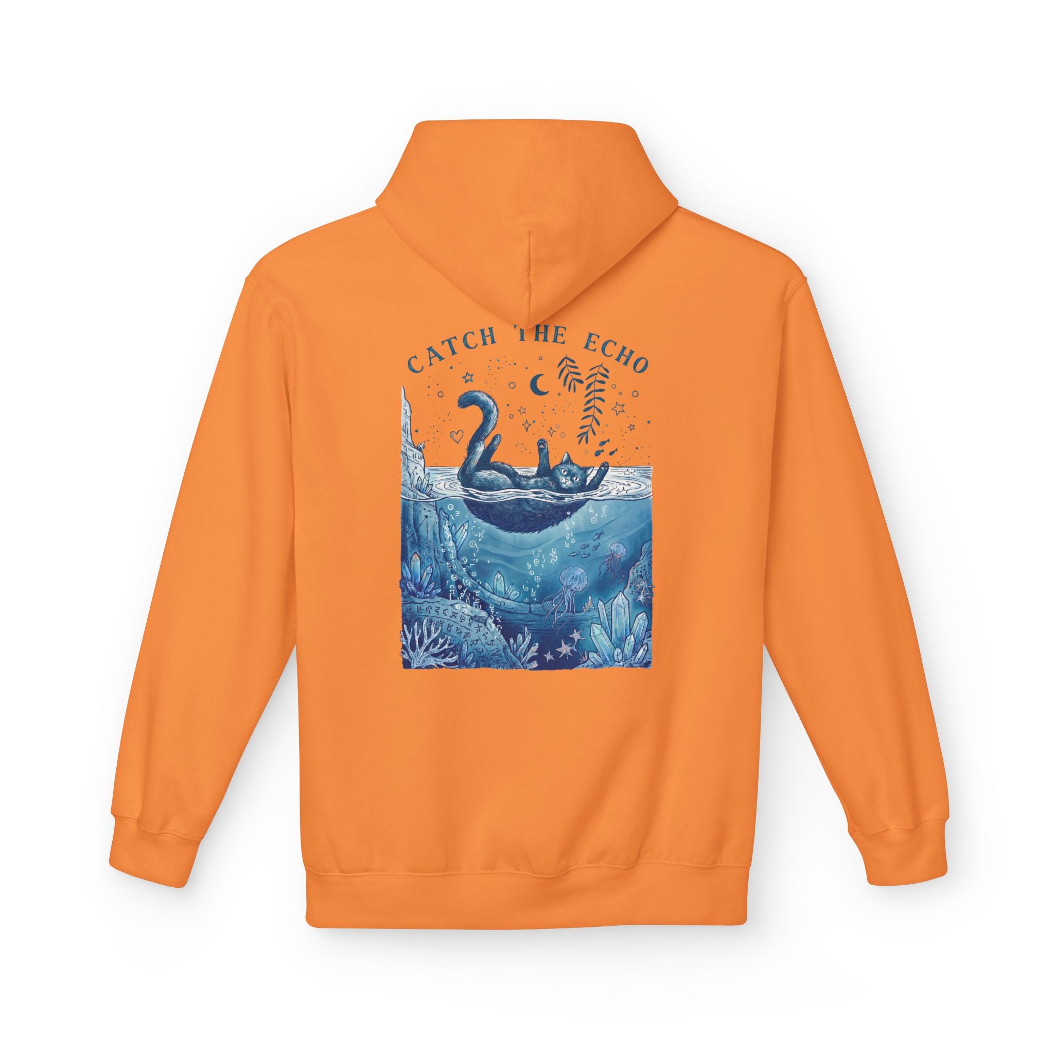 Cat Ocean Adventure Hoodie | Vintage Underwater Graphic Sweatshirt