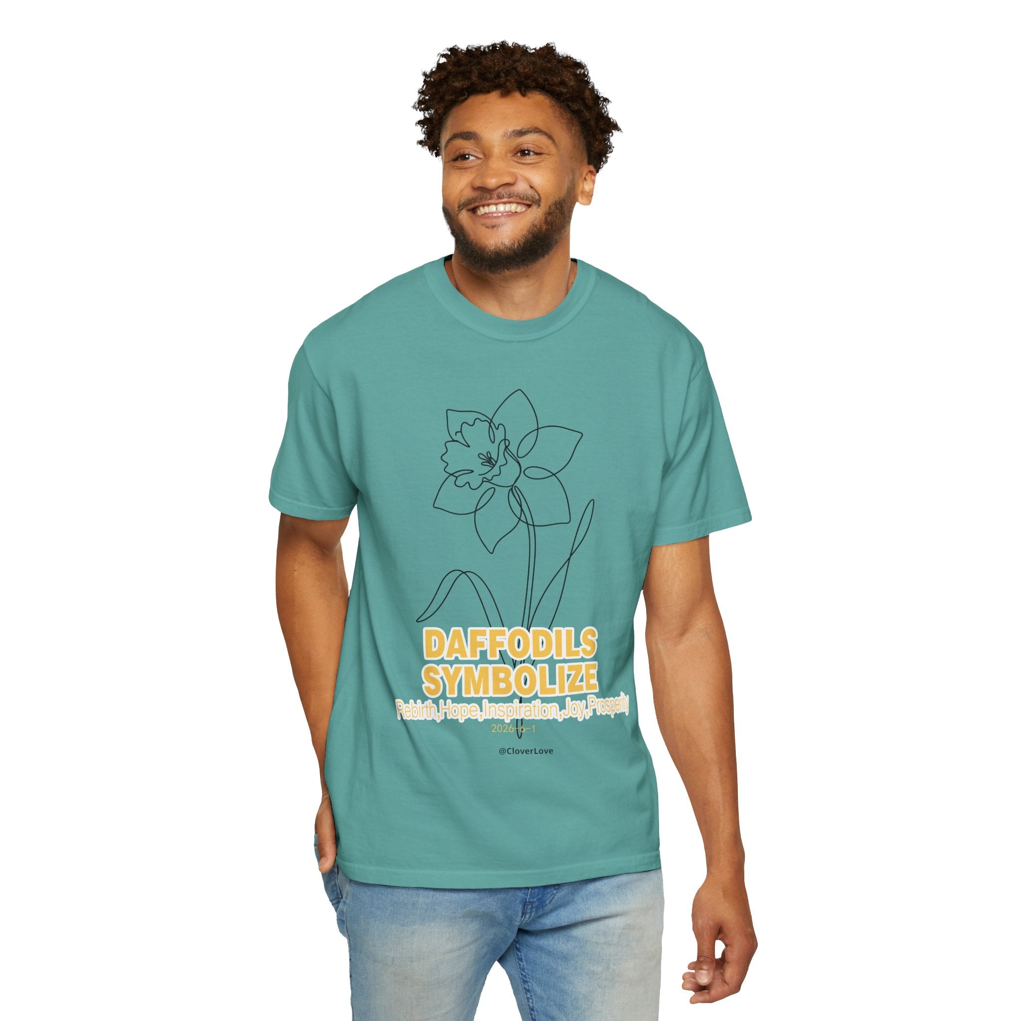 Daffodil Flower T-Shirt - Botanical Graphic Shirt for Flower Lovers