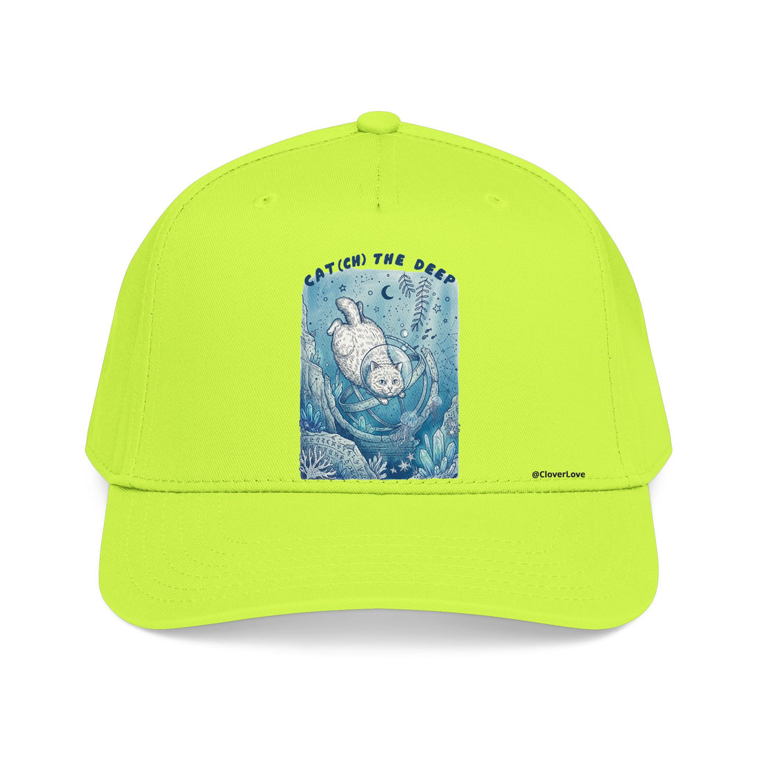 Deep Sea Cat Hat - Underwater Adventure Baseball Cap, Ocean Explorer Gift, Cat Lover Hat