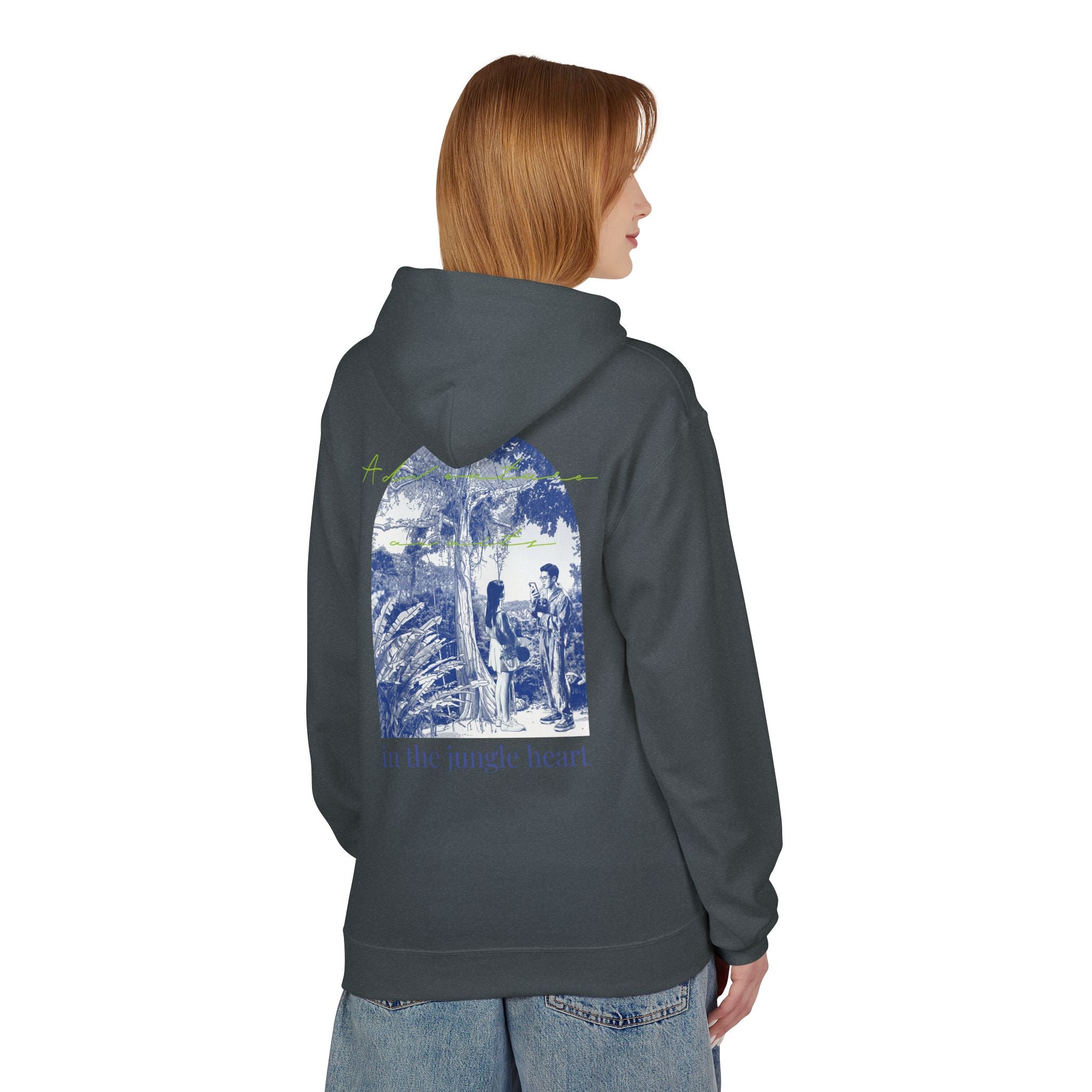 Jungle Adventure Hoodie – Vintage Tropical Travel Graphic Pullover Sweatshirt