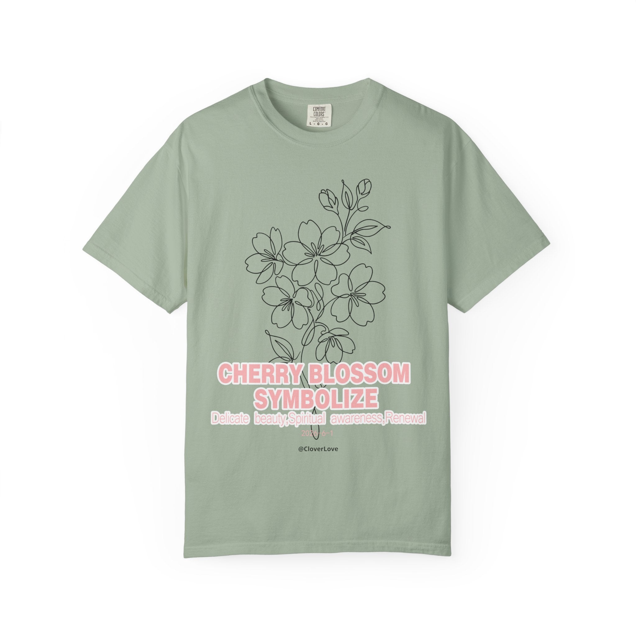 Cherry Blossom Flower T-Shirt - Sakura Botanical Graphic Shirt