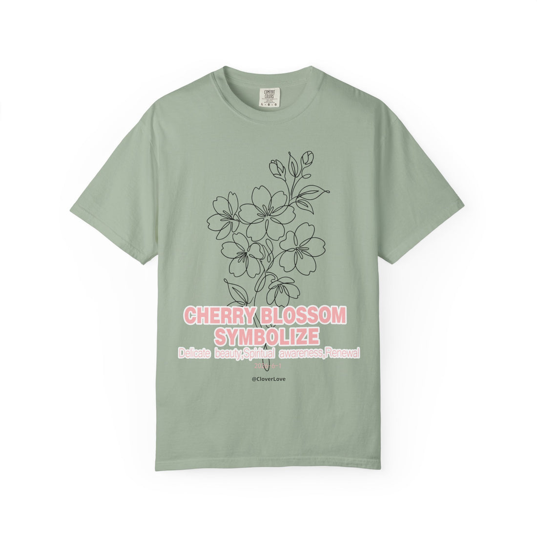 Cherry Blossom Flower T-Shirt - Sakura Botanical Graphic Shirt