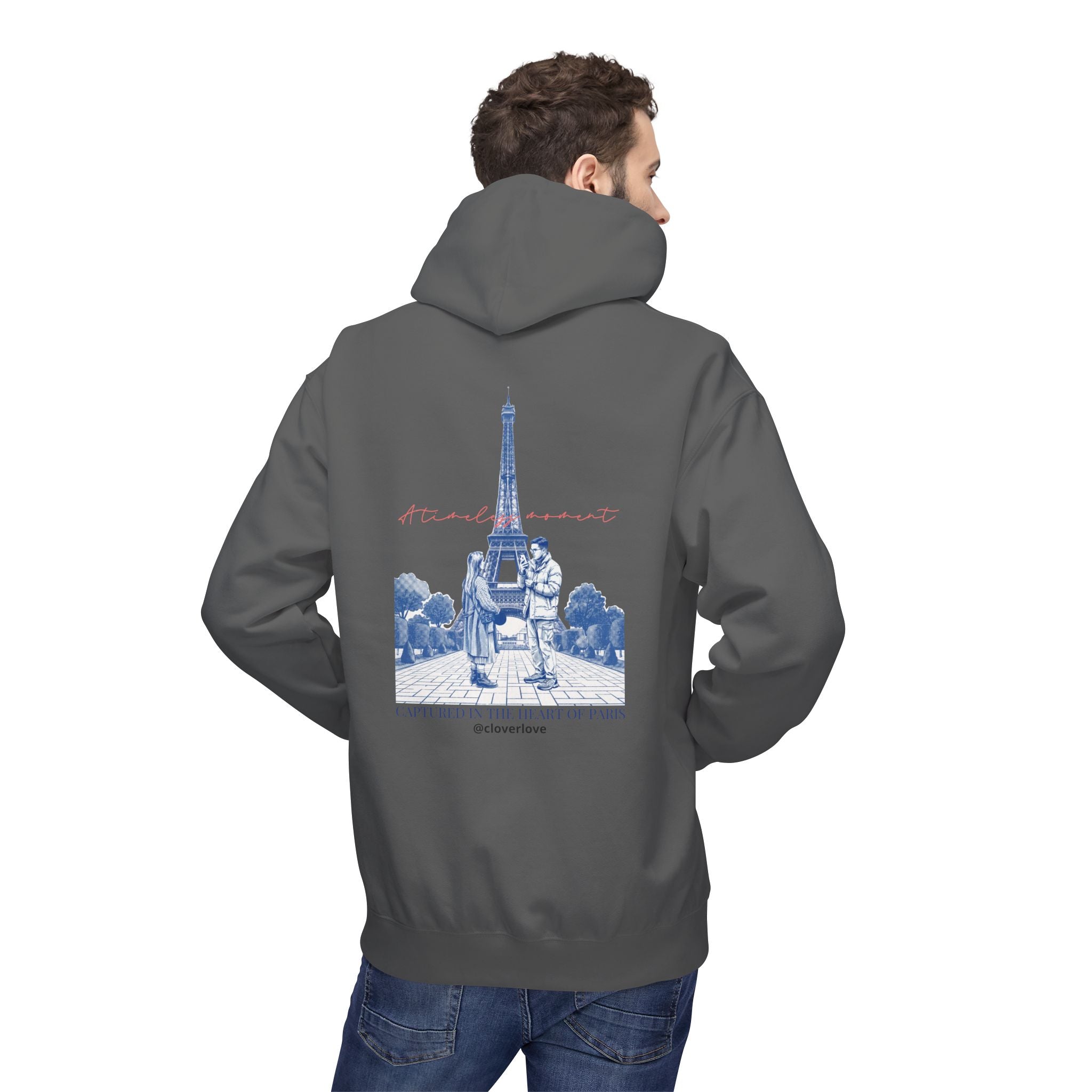 Paris Eiffelturm Hoodie | Romantisches Reise-Grafik-Sweatshirt
