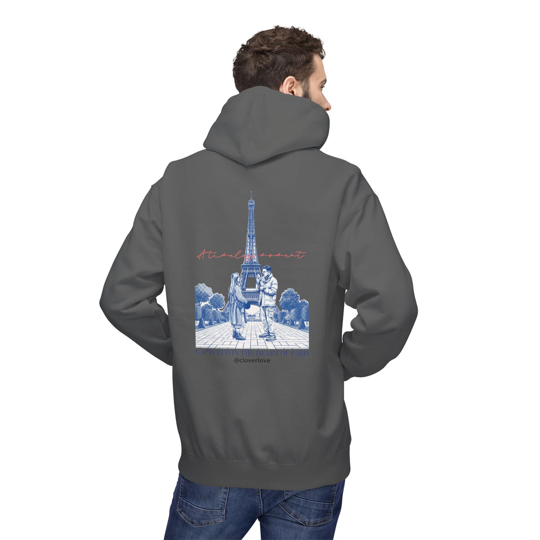 Paris Eiffelturm Hoodie | Romantisches Reise-Grafik-Sweatshirt