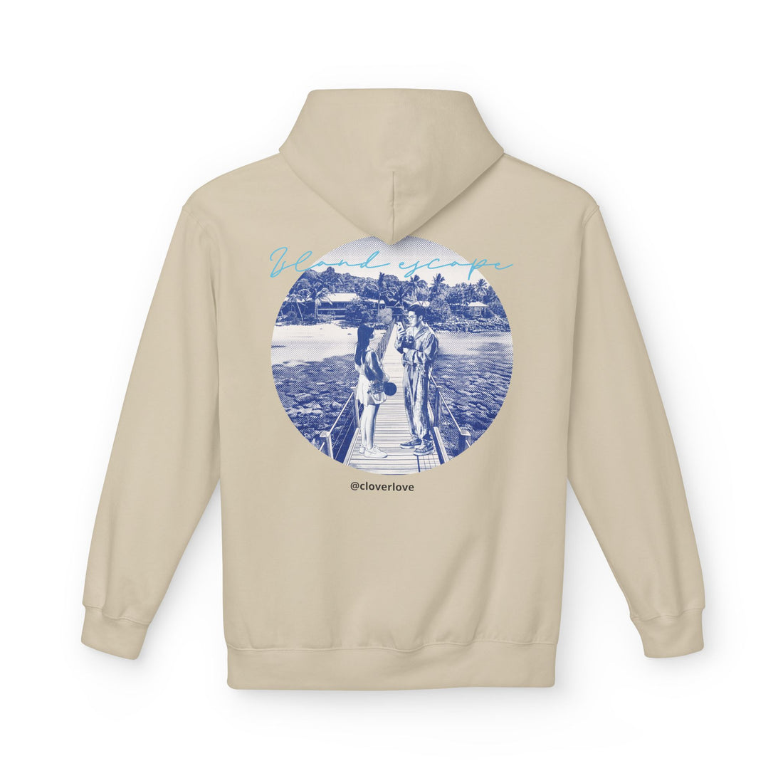 Kapuzenpulli für den Tropenurlaub | Romantisches Strandreise-Grafik-Sweatshirt