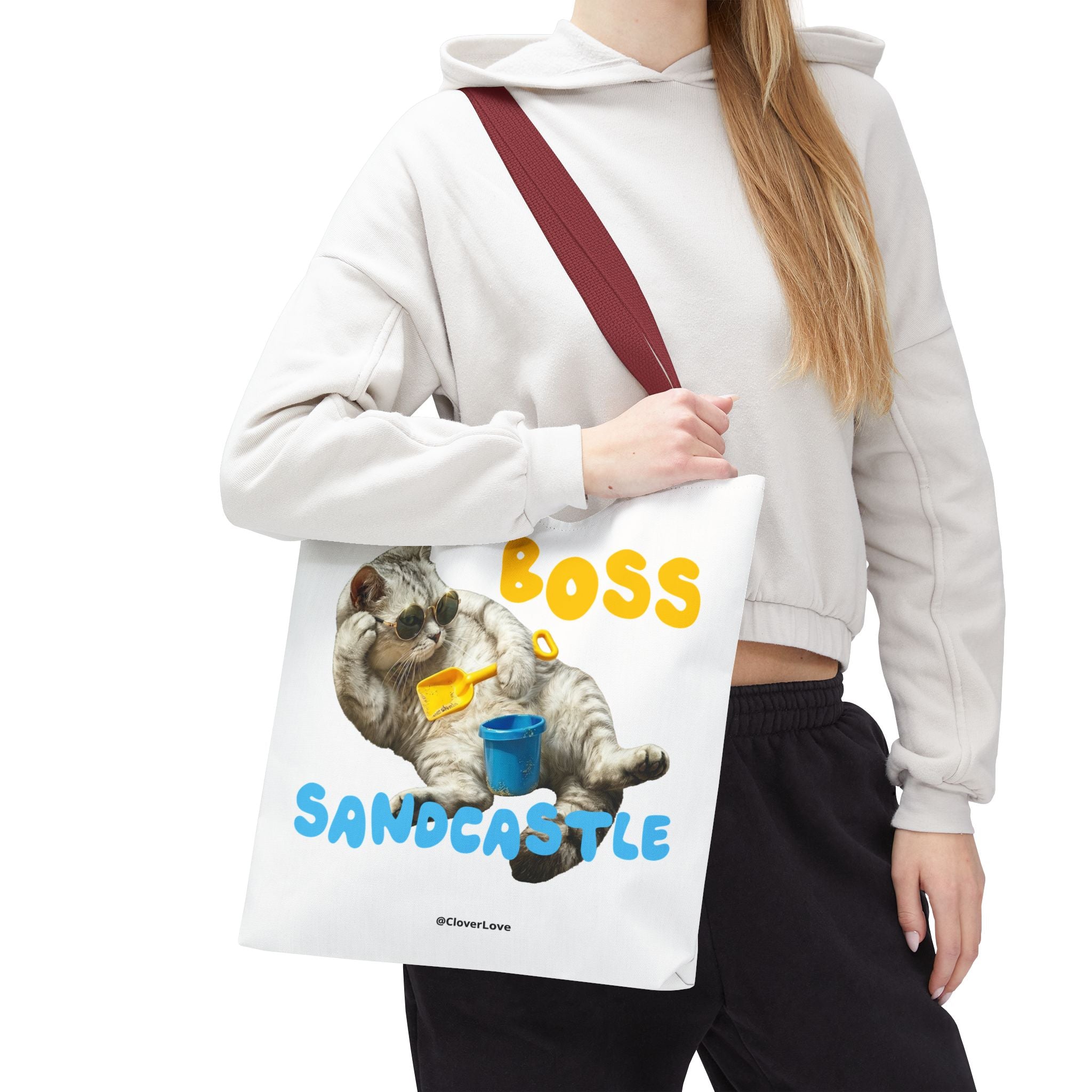 Funny Cat Tote Bag | Custom Pet Photo Personalized Canvas Bag