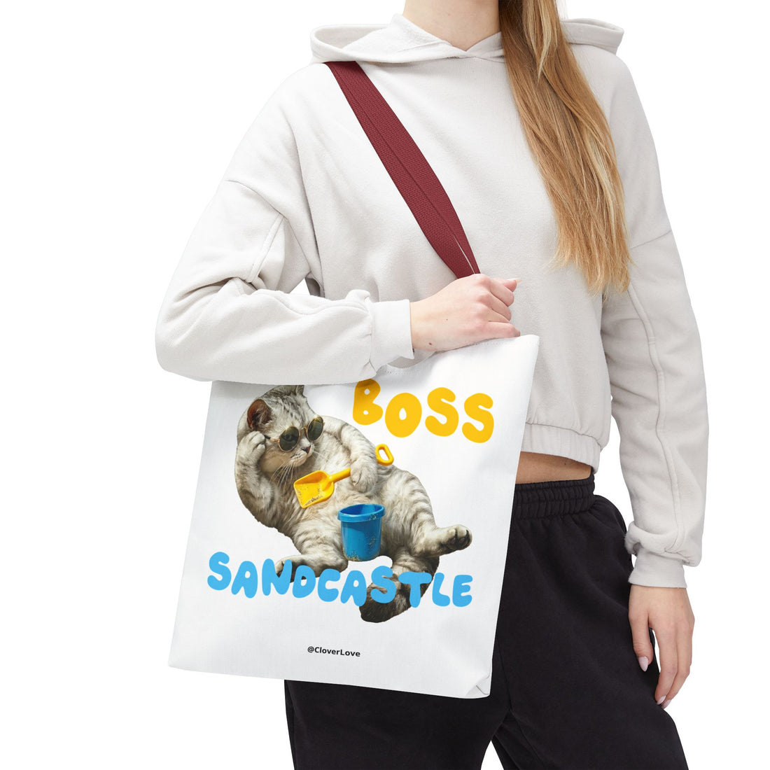 Funny Cat Tote Bag | Custom Pet Photo Personalized Canvas Bag