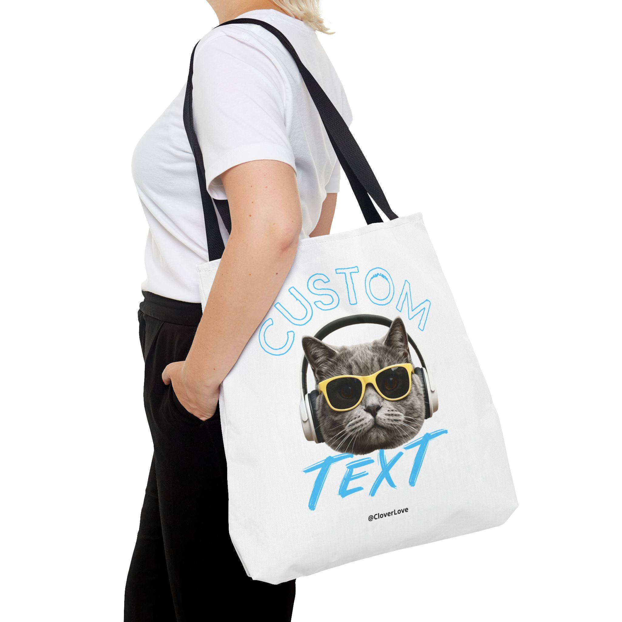 Summer Chill Cat Tote Bag | Funny Cat Lover Beach Bag