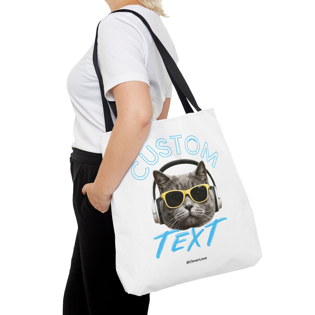 Summer Chill Cat Tote Bag | Funny Cat Lover Beach Bag