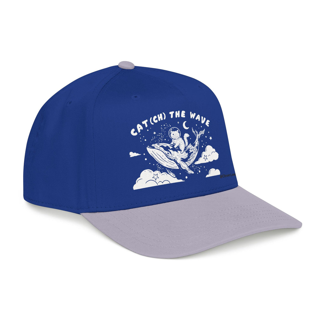 Ocean Cat Hat - Whale Adventure Baseball Cap, Cute Animal Dad Hat, Cat Lover Gift