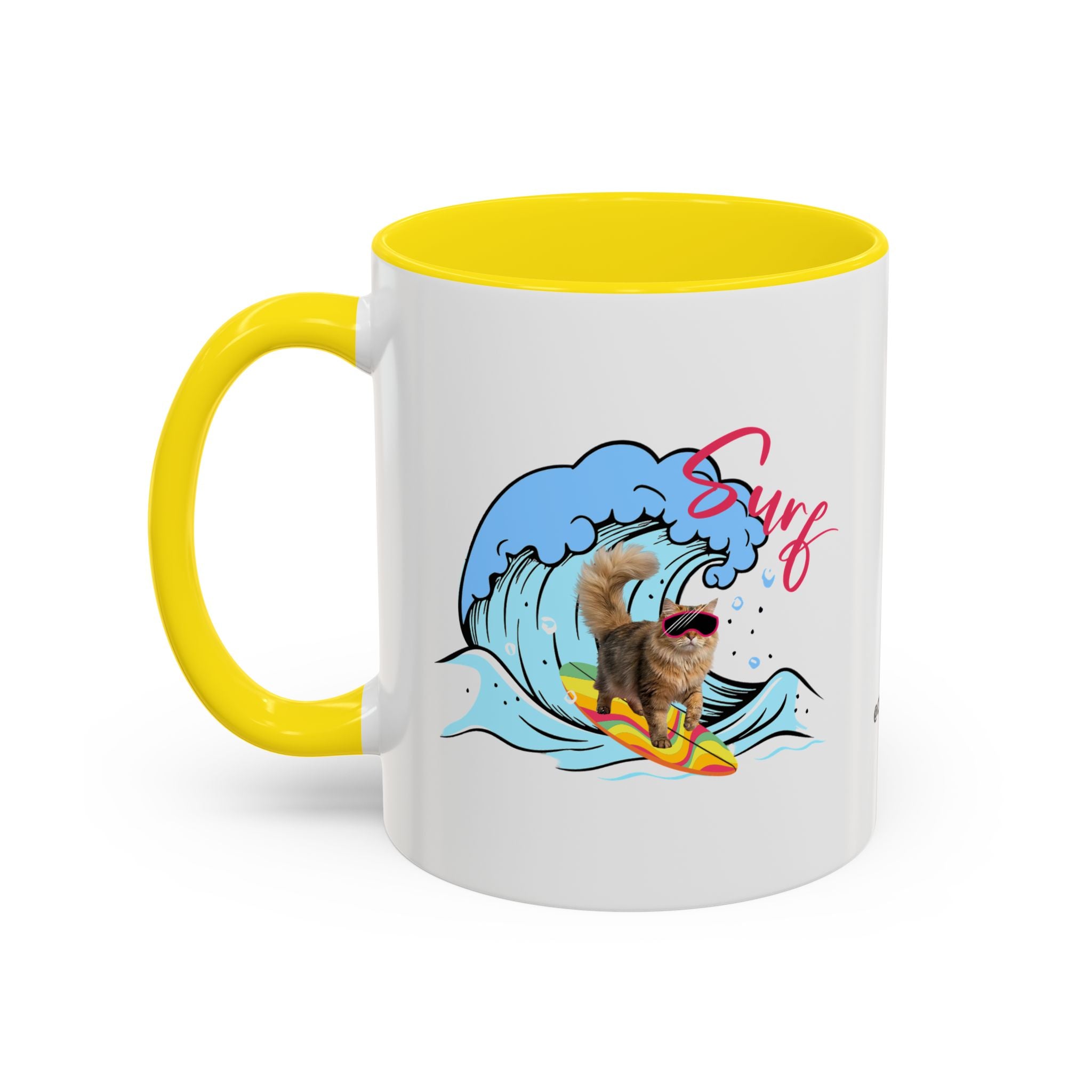 Summer Diving Dog Mug | Personalized Dog Photo Coffee Cup With Custom Text