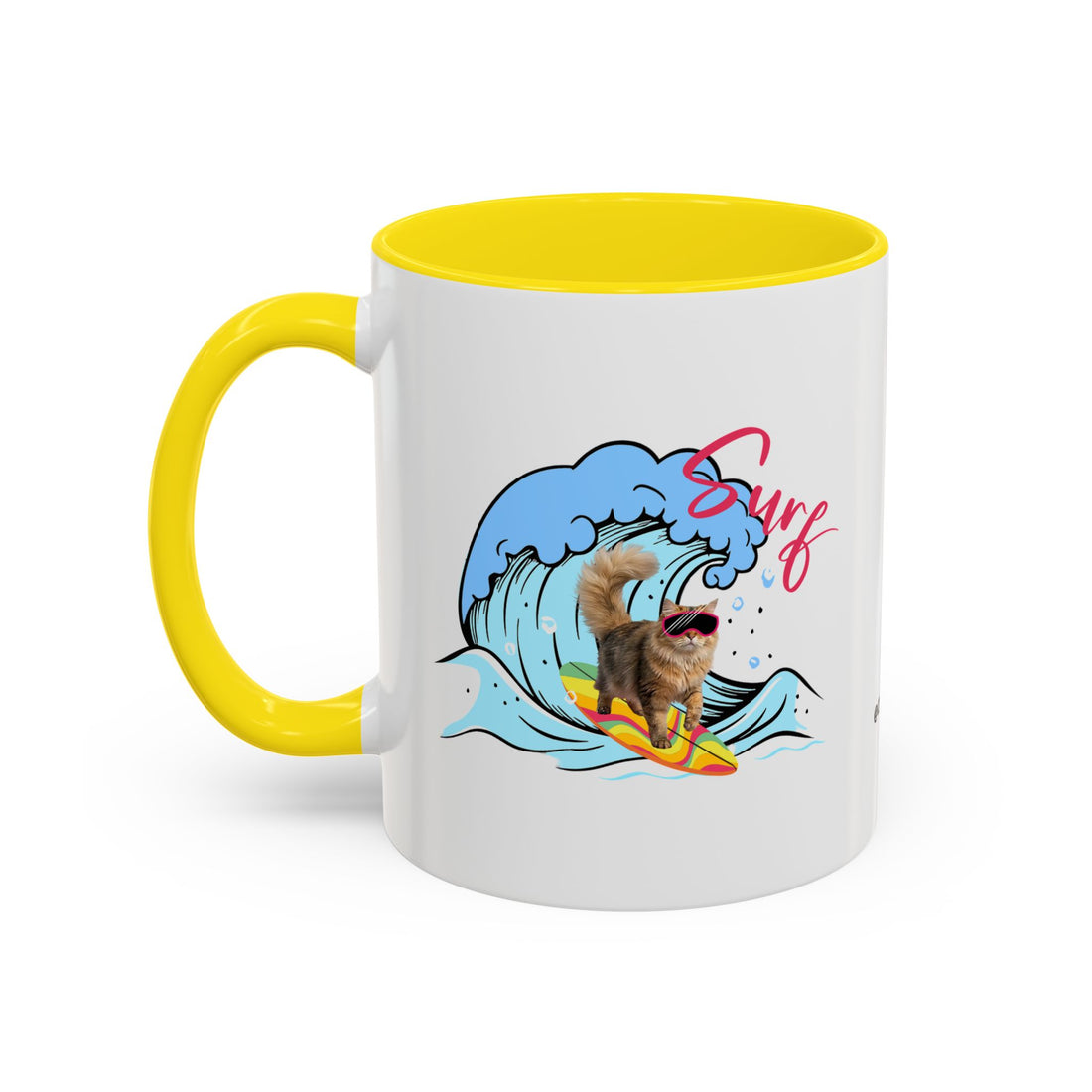 Summer Diving Dog Mug | Personalized Dog Photo Coffee Cup With Custom Text