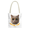 Summer Cat Tote Bag | Funny Cat Lover Beach Canvas Bag